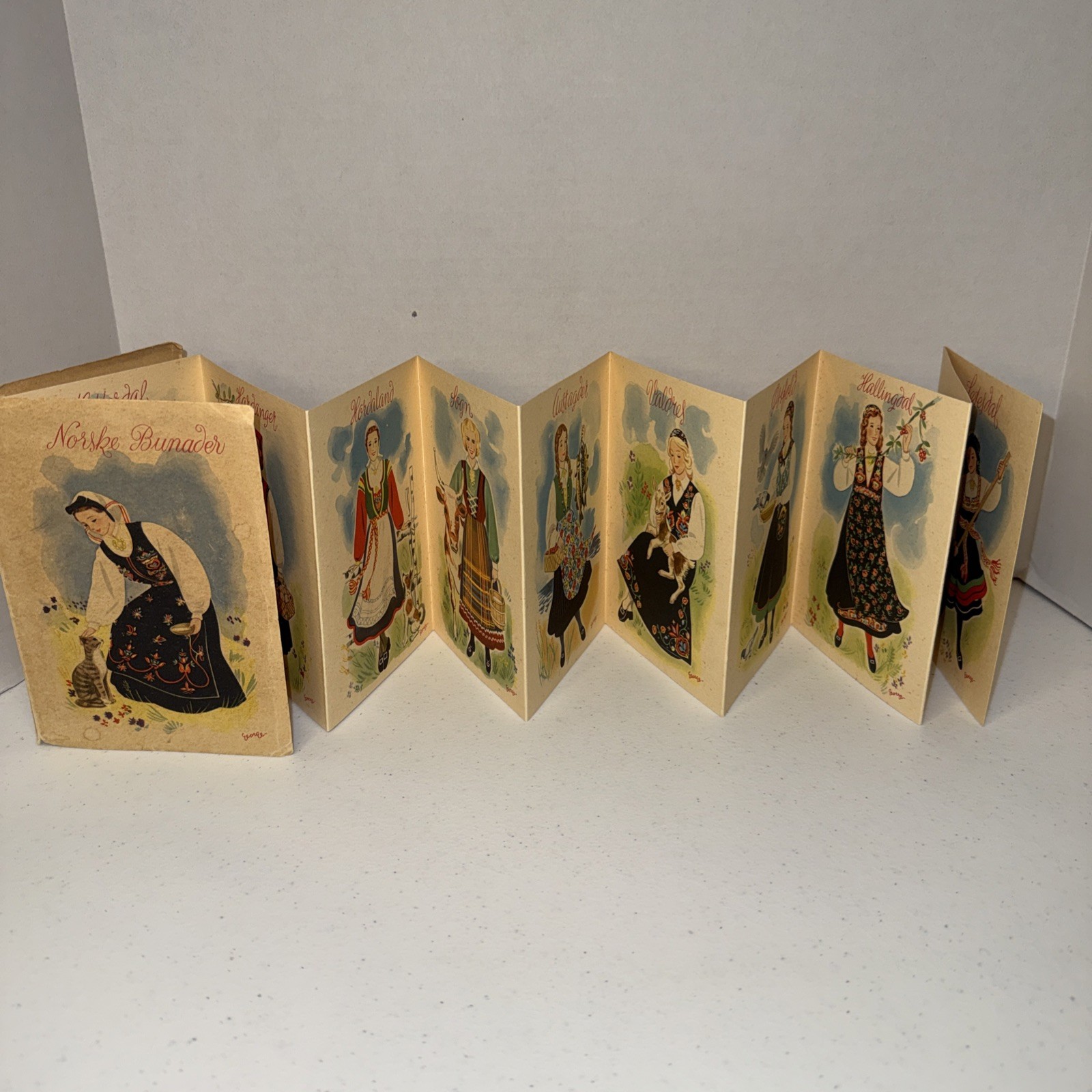 Norske Bunader 10 Norwegian Costumes Postcards Dryer Stavanger 1843 George