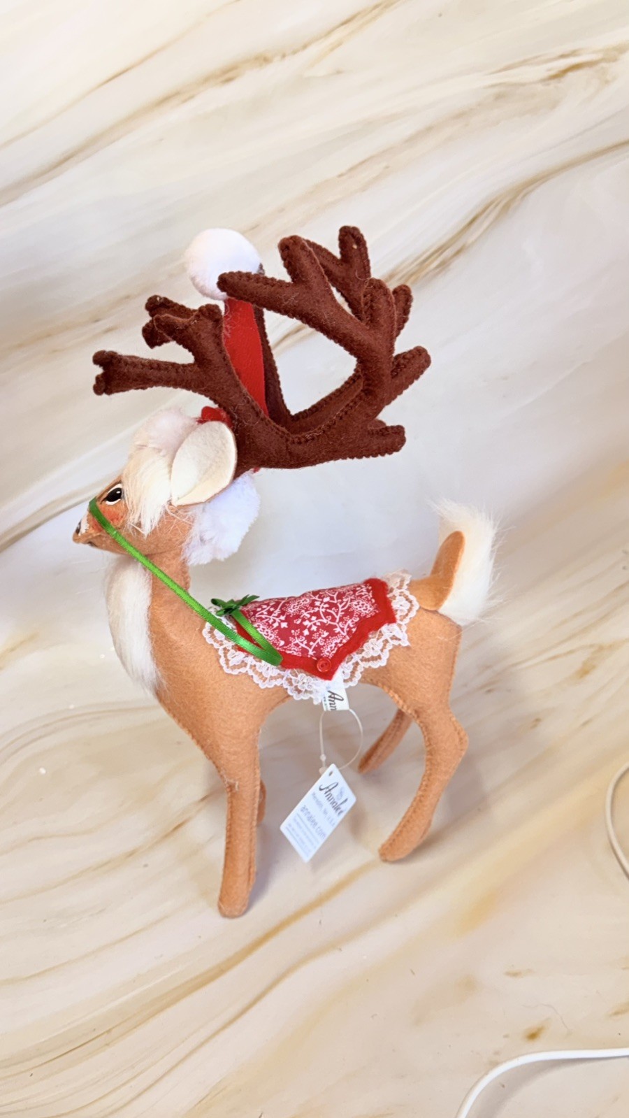 Annalee Doll Holiday  Reindeer  Deer Christmas 2023 w/ Tag 8”
