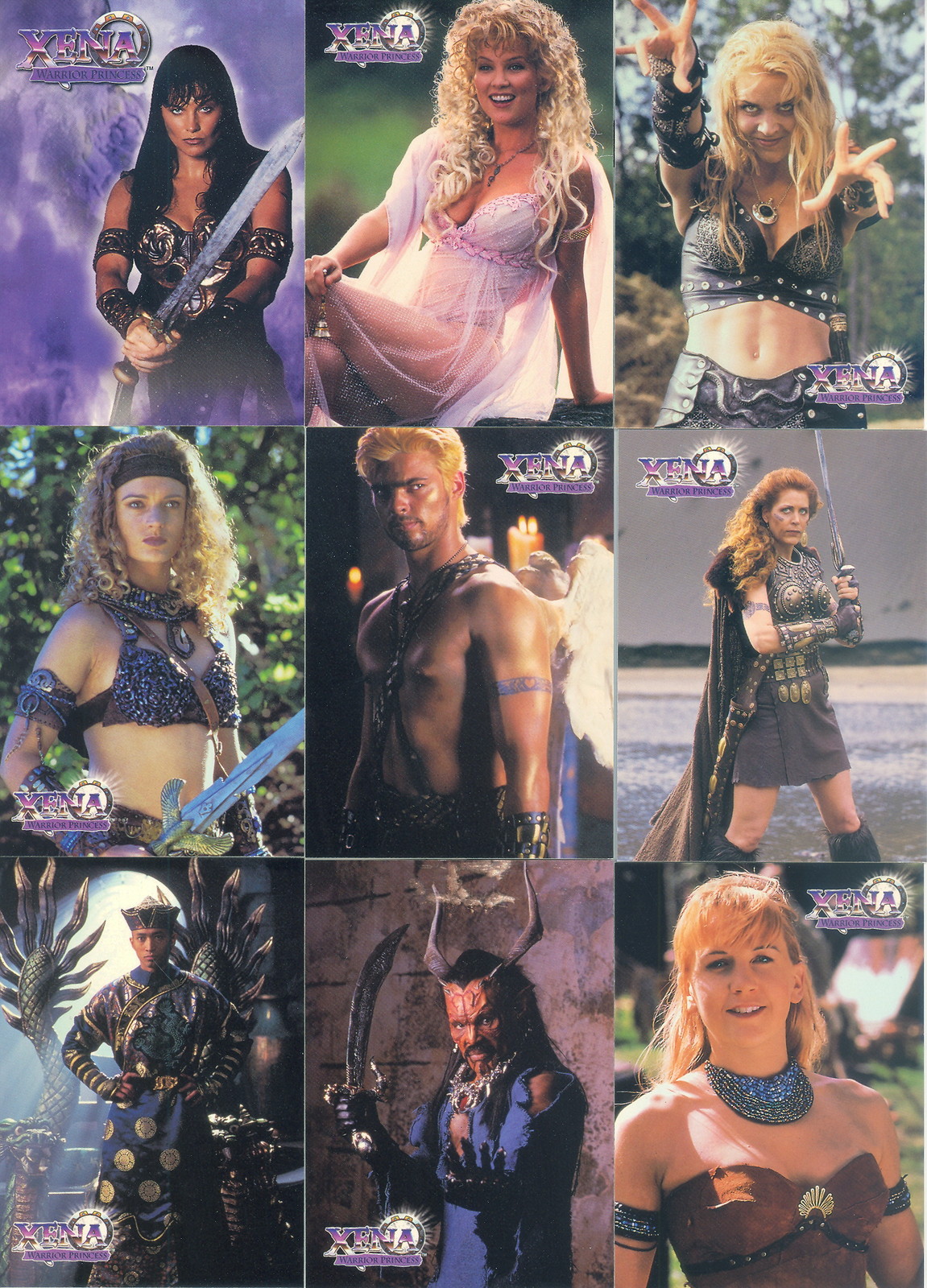 XENA WARRIOR PRINCESS SERIES 2 1998 TOPPS COMPLETE BASE CARD SET OF 72 TV