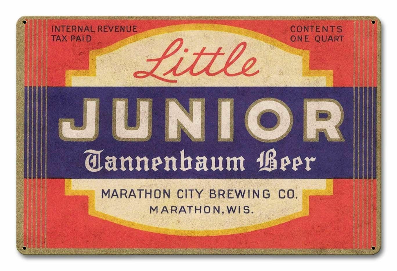 LITTLE JUNIOR TANNENBAUM BEER WI 18\ LITTLE JUNIOR TANNENBAUM BEER WI 18\