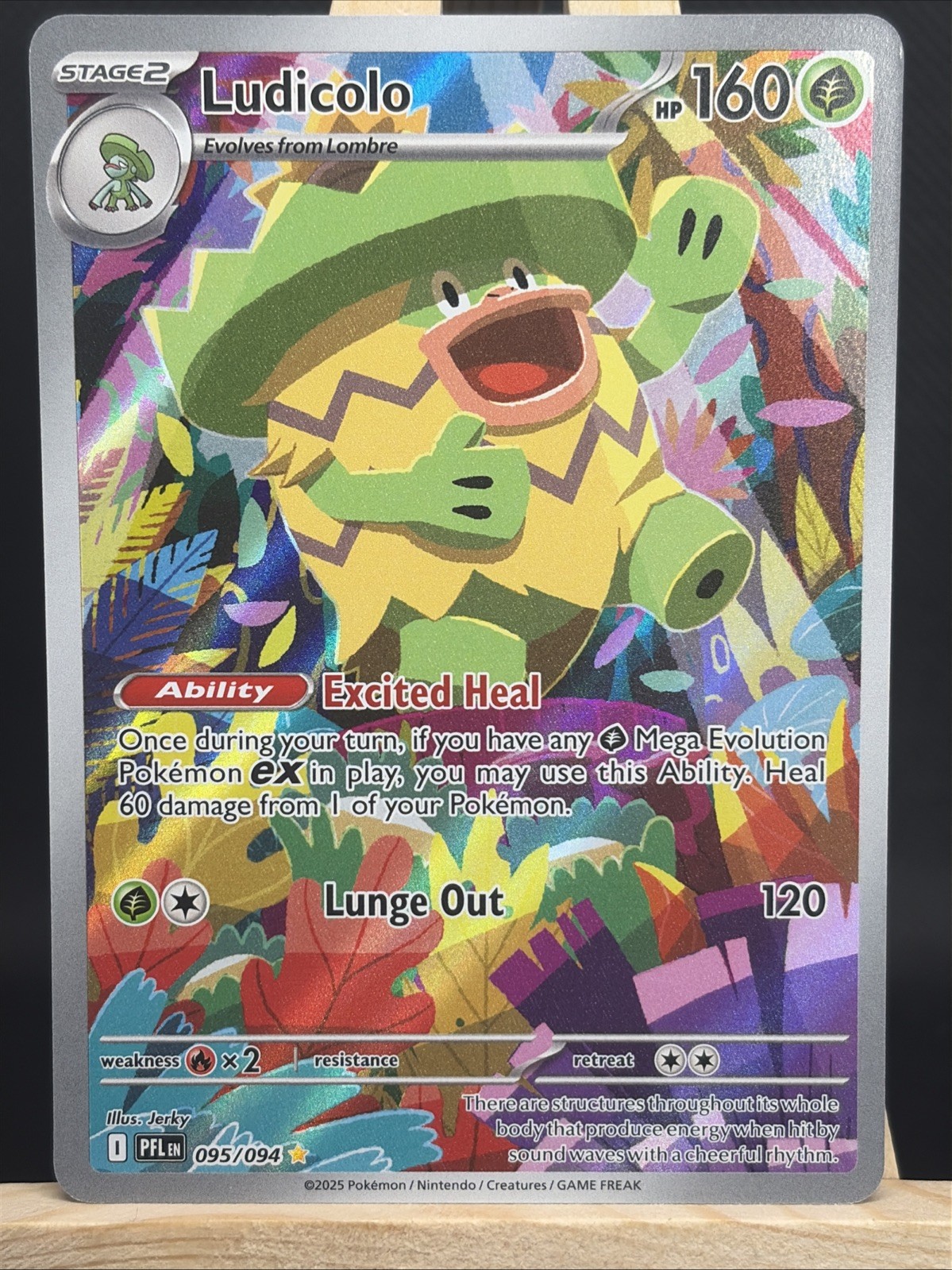 Ludicolo 095/094 Me02: Phantasmal Flames Holo Ludicolo 095/094 Me02: Phantasmal Flames Holo