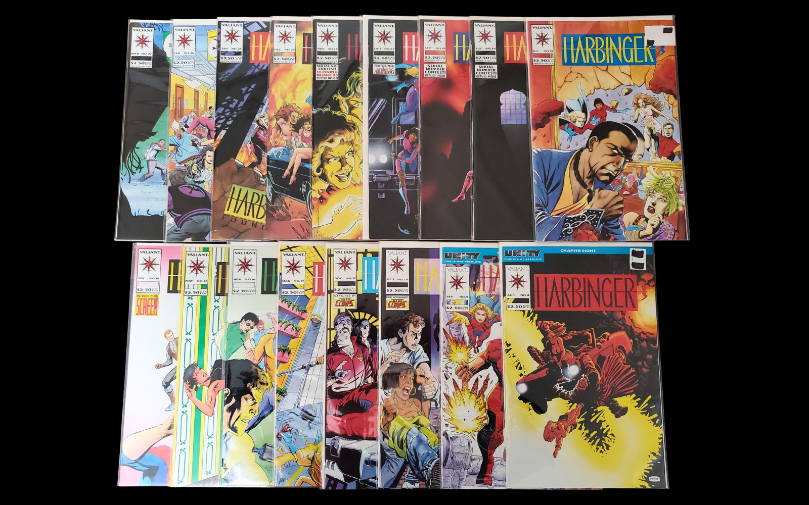 HARBINGER: 17 Comic Books Lot (1992-1994) HARBINGER: 17 Comic Books Lot (1992-1994)