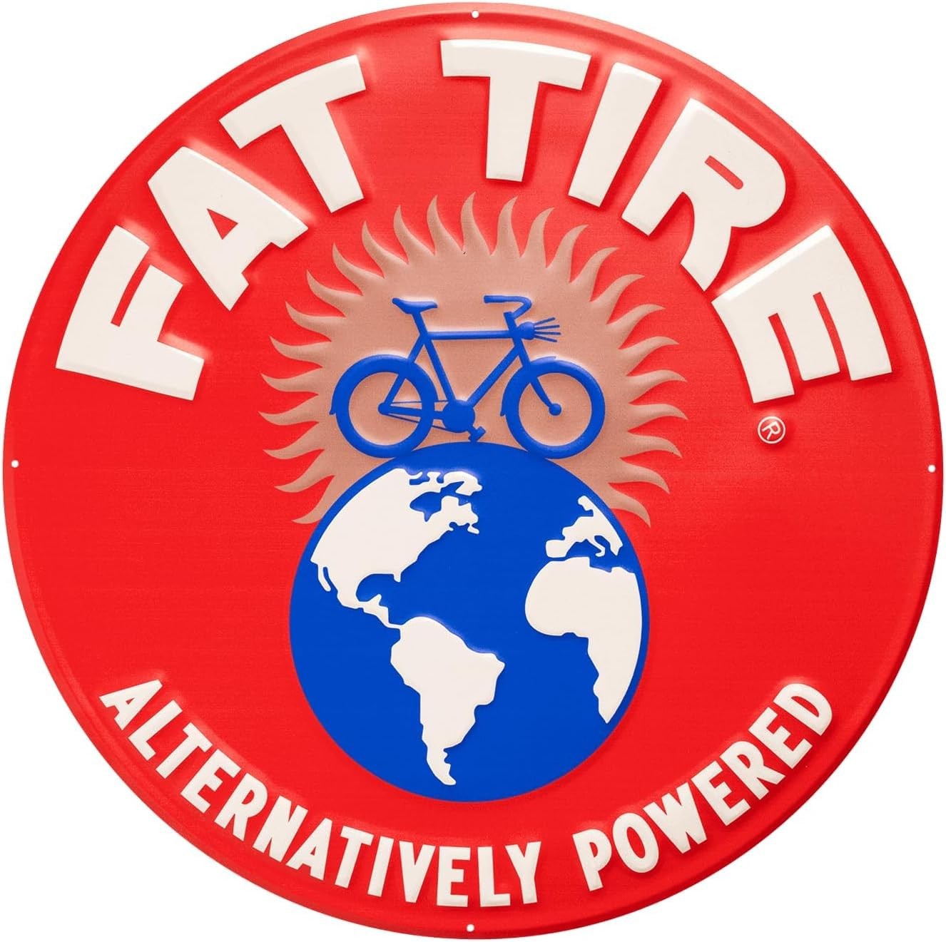 New Belgium Fat Tire Stamped Steel Oversized Sign