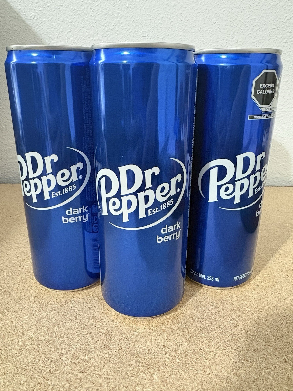 DARK BERRY Dr Pepper 6-Pack 355ml/12OZ Cans - 6 Unopened Mexican Can | Drinkable