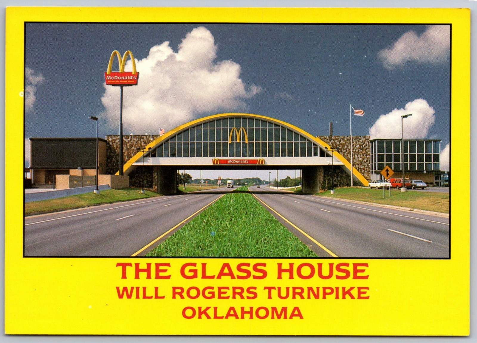 The Glass House Will Rogers Turnpike Oklahoma McDonald\'s Logo c.1980s
