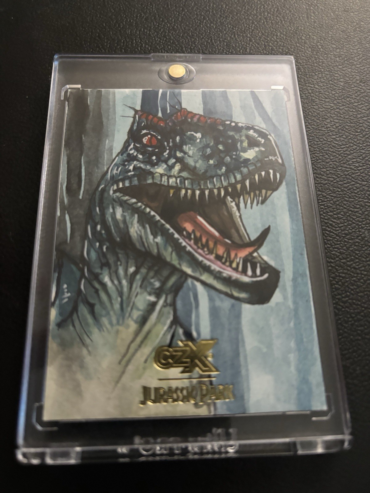Cryptozoic CZX Jurassic Park Velociraptor 1/1 Artist Sketch by Blanc - 28