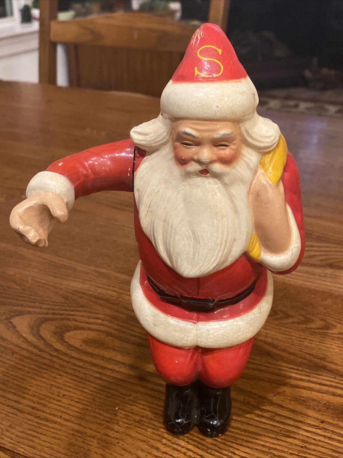1940’s Sheaffer's Fountain Pen Christmas Store Retail Display Santa Claus Figure
