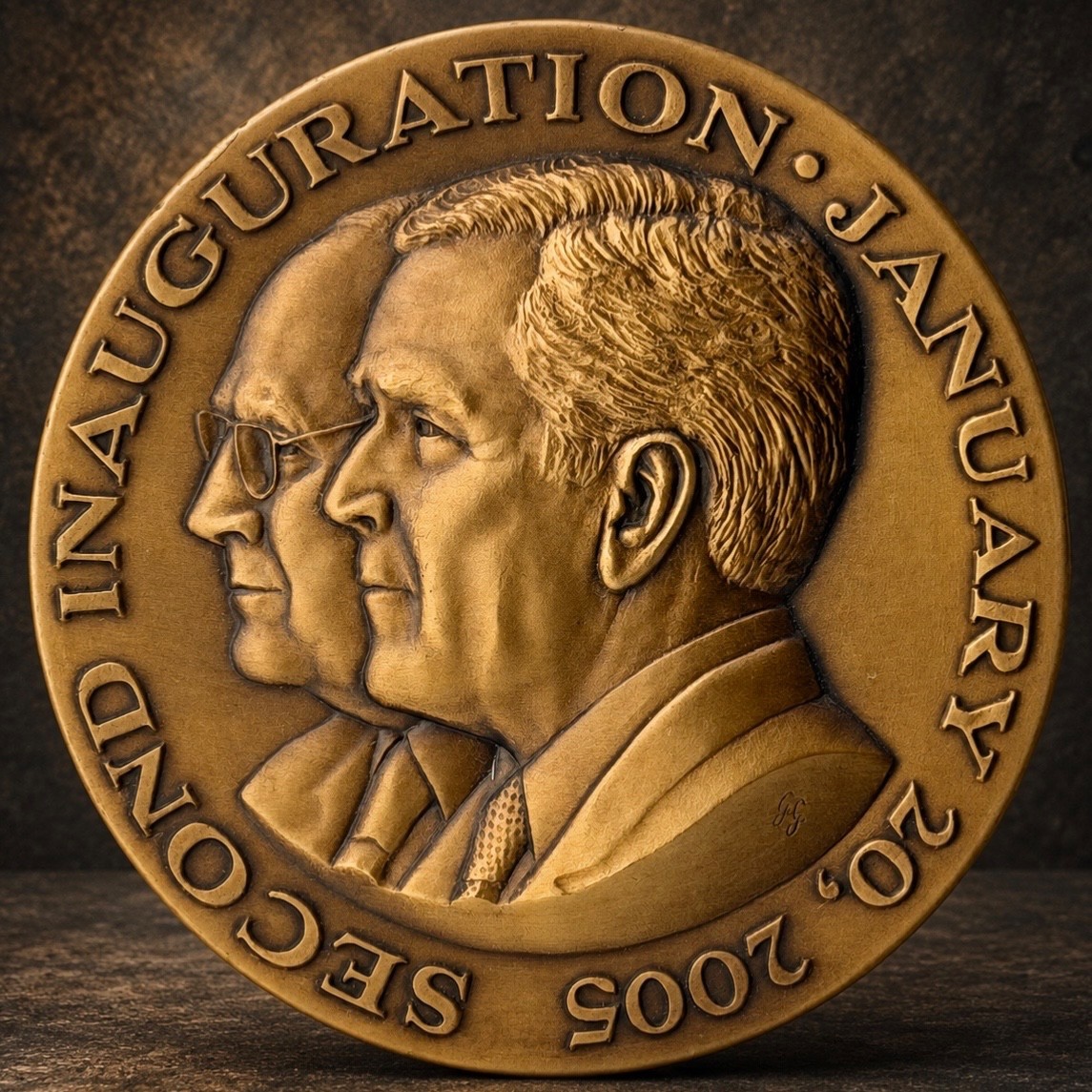 2005 George W Bush Cheney 2nd Inaugural Medal 70mm Bronze Medalcraft Mint
