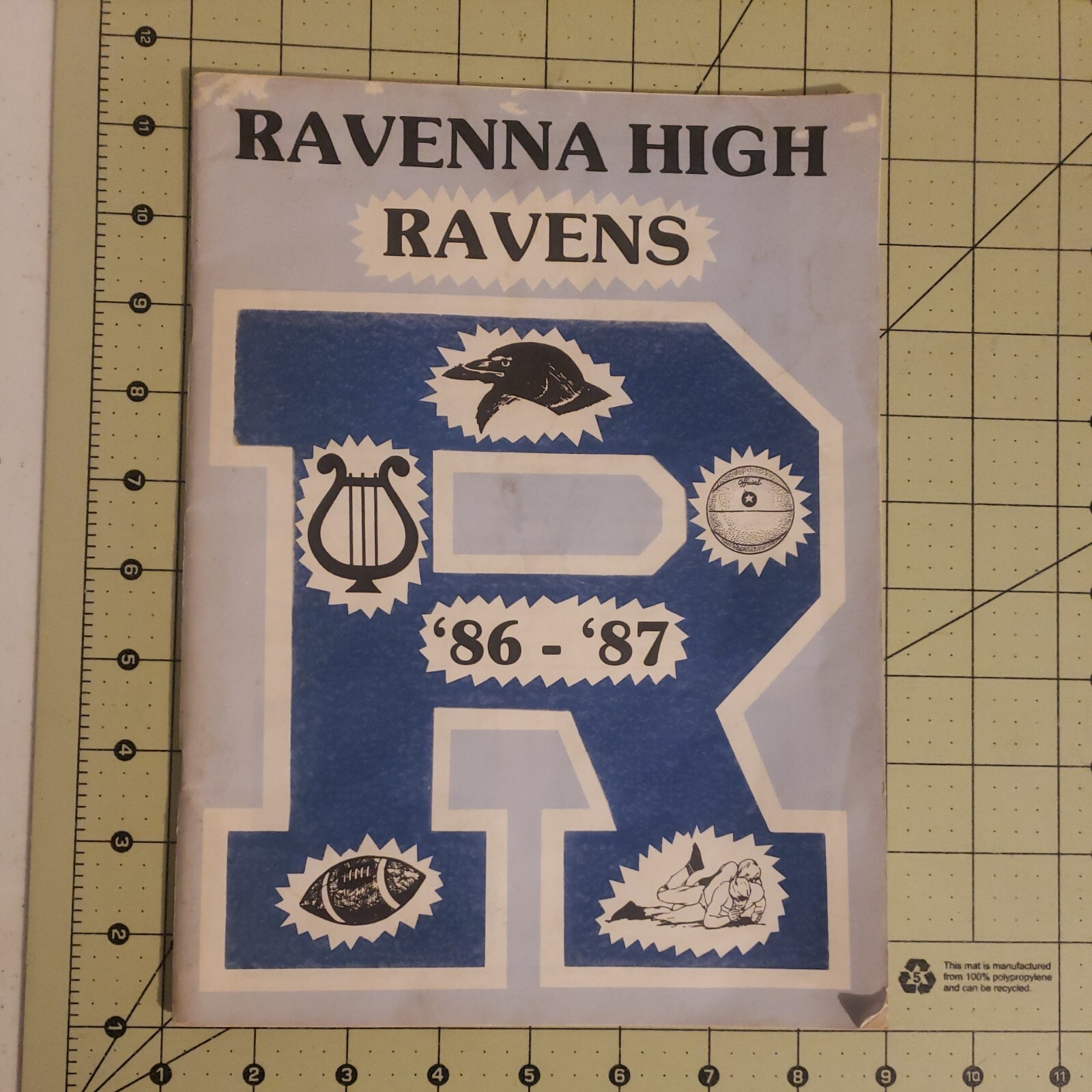 Vintage 1986-87 Ravenna Ohio High School Football/Fall Sports Program