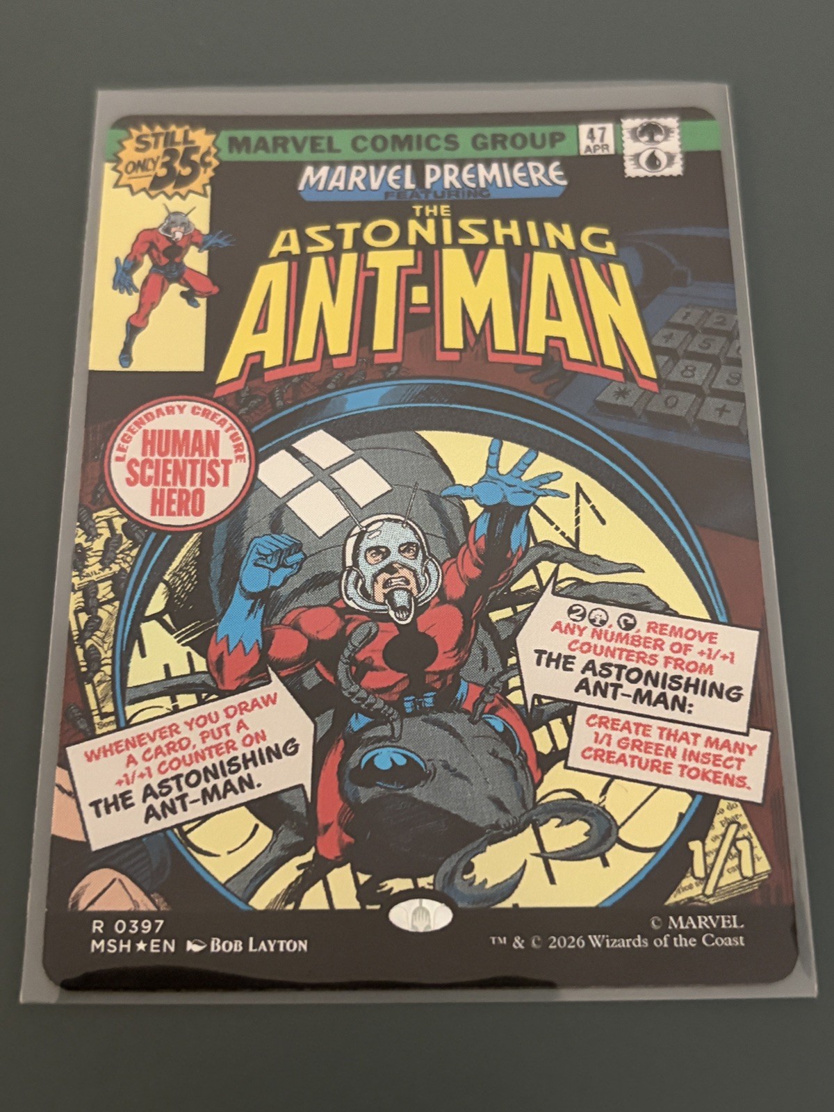 MTG Marvel The Astonishing Ant-Man #0397 Foil Comic Book Cover NM Rare