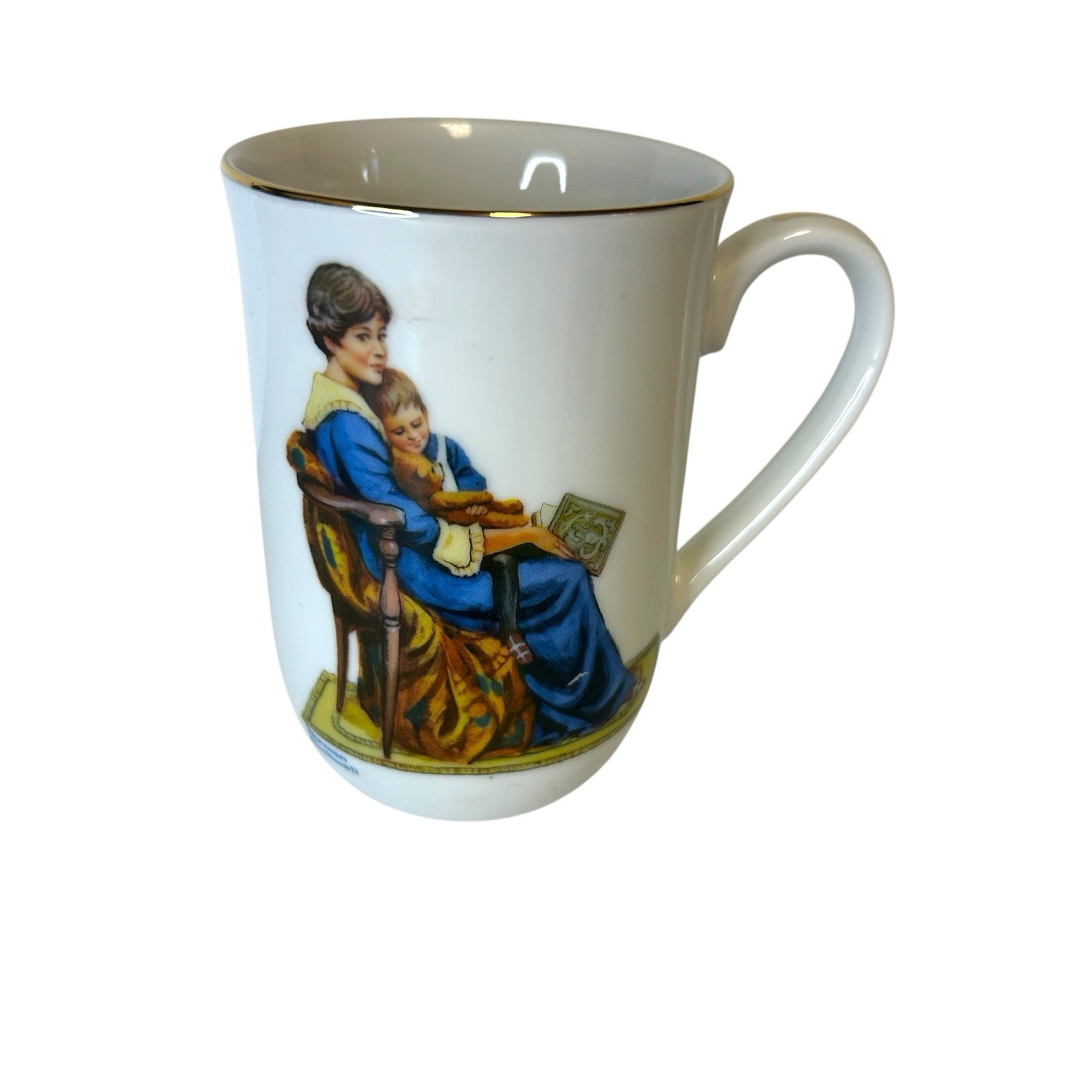 Norman Rockwell Bedtime Vintage 1982 Coffee Cup Tea Mug Museum Decorative Norman Rockwell Bedtime Vintage 1982 Coffee Cup Tea Mug Museum Decorative