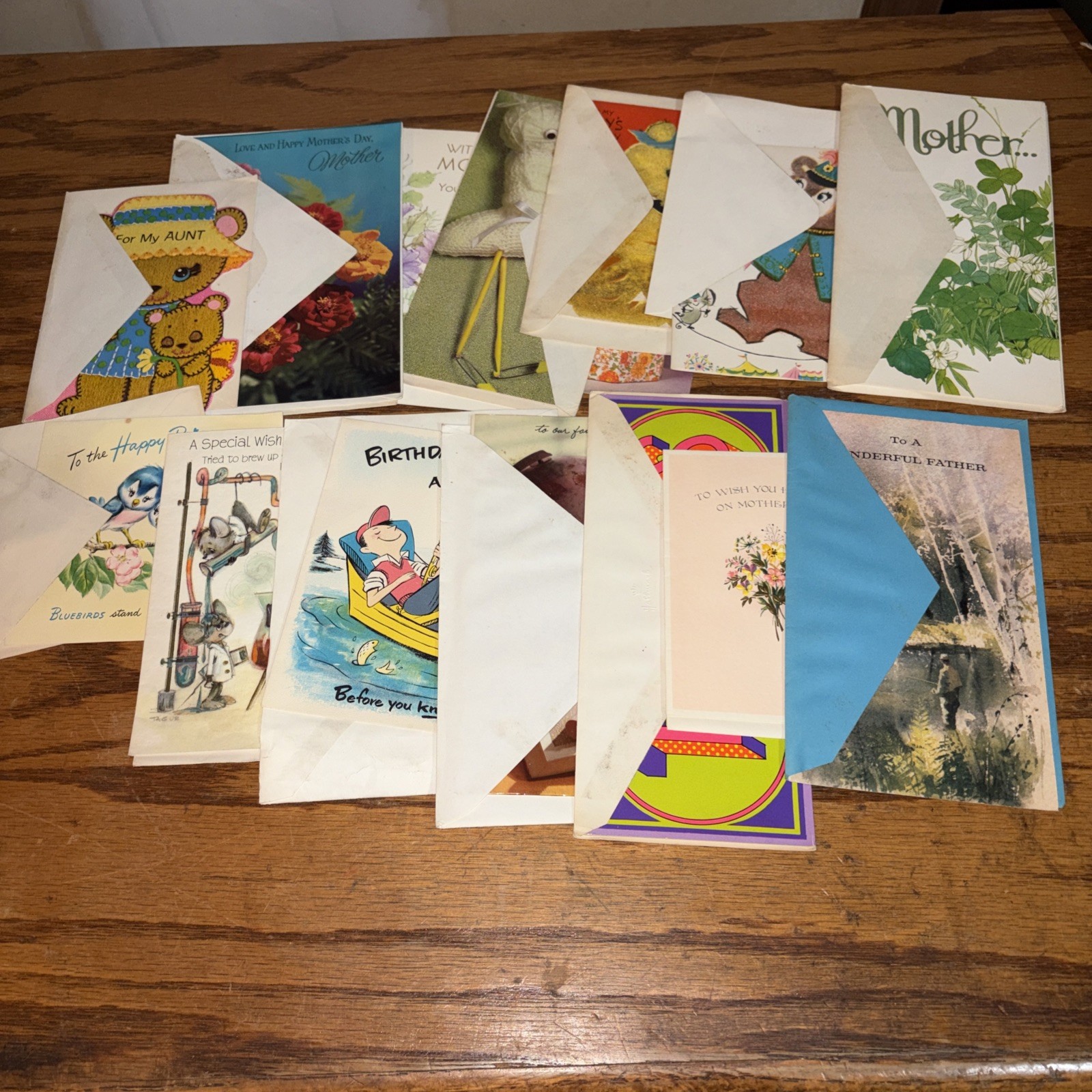 Misc Specialty Novelty  Cards Vtg 1950s, 1960s & 1970s Lot of 14 Unused