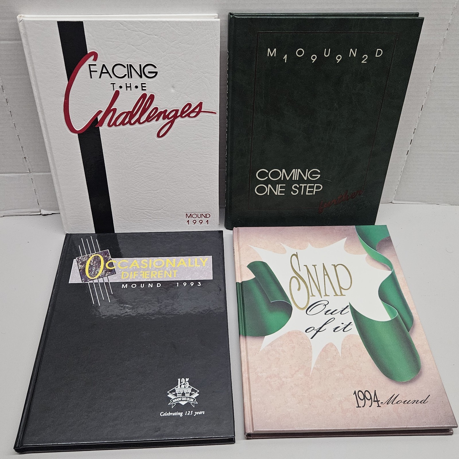 1991 1992 1993 1994 Fairmont State College Yearbooks Lot 4 Mound West Virginia 1991 1992 1993 1994 Fairmont State College Yearbooks Lot 4 Mound West Virginia