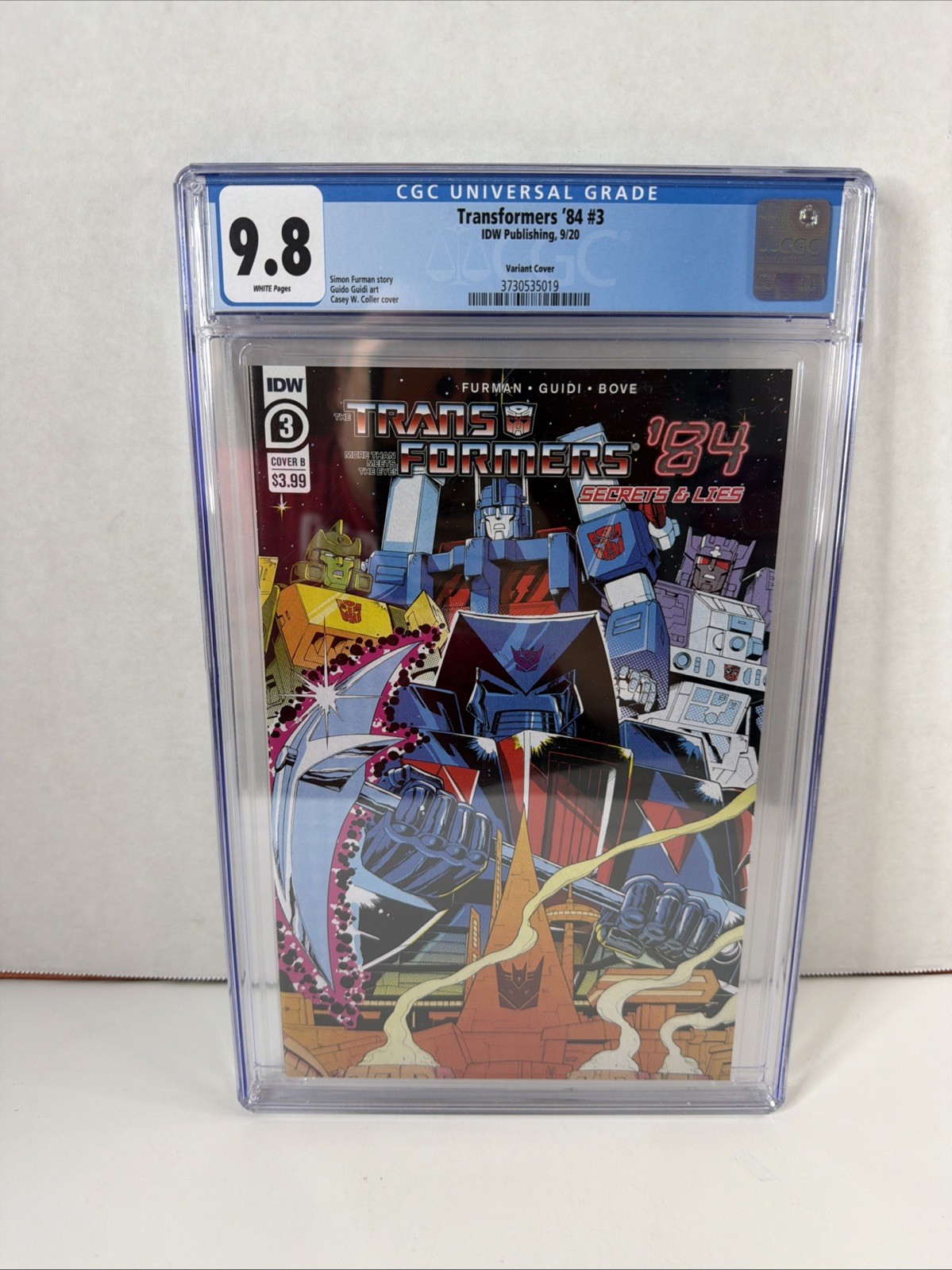 Transformers '84 #3 Cover B (2020) CGC 9.8 Graded Transformers '84 #3 Cover B (2020) CGC 9.8 Graded