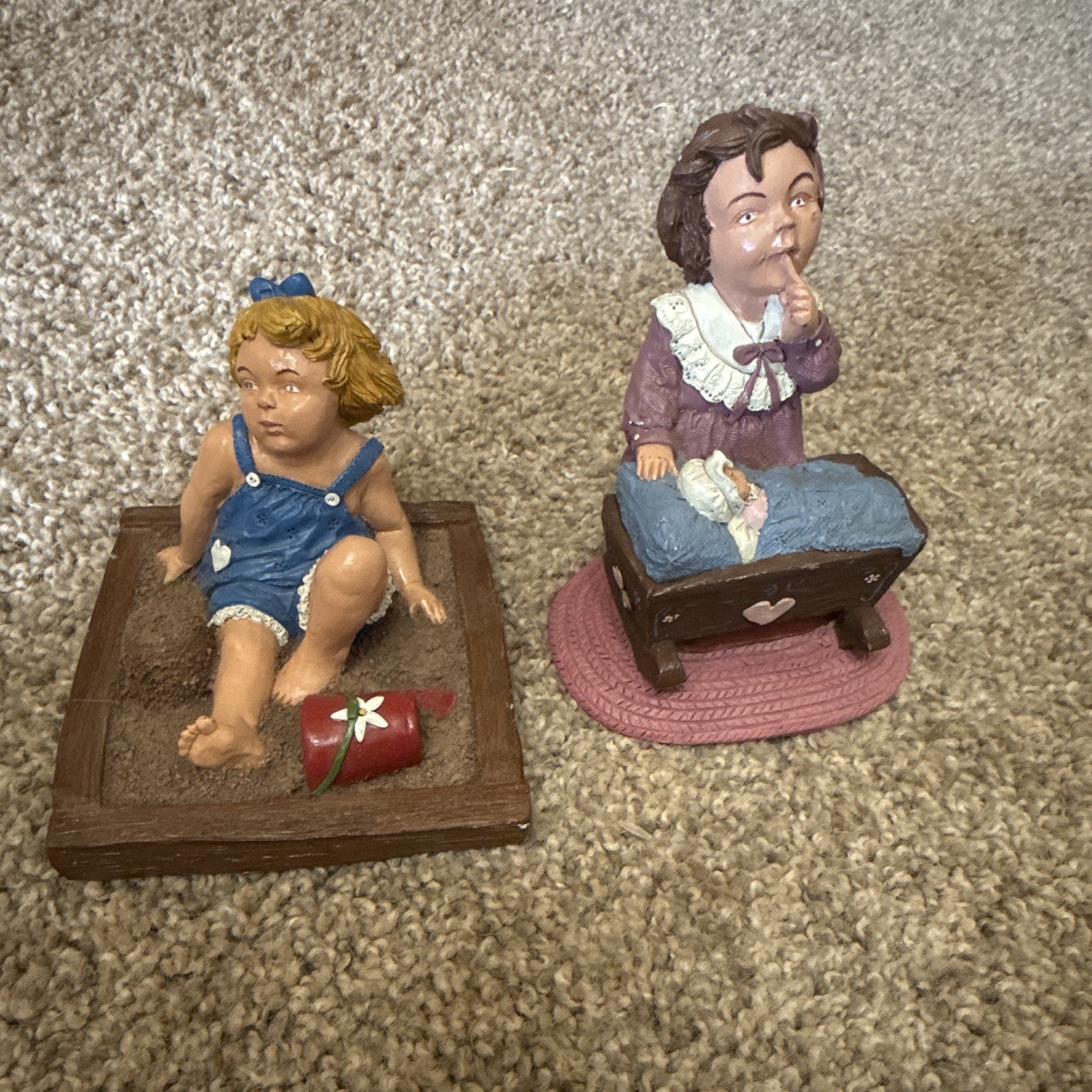 Vintage 1992/1993 Tender Heart Treasures Figural Children #2404 & #2406
