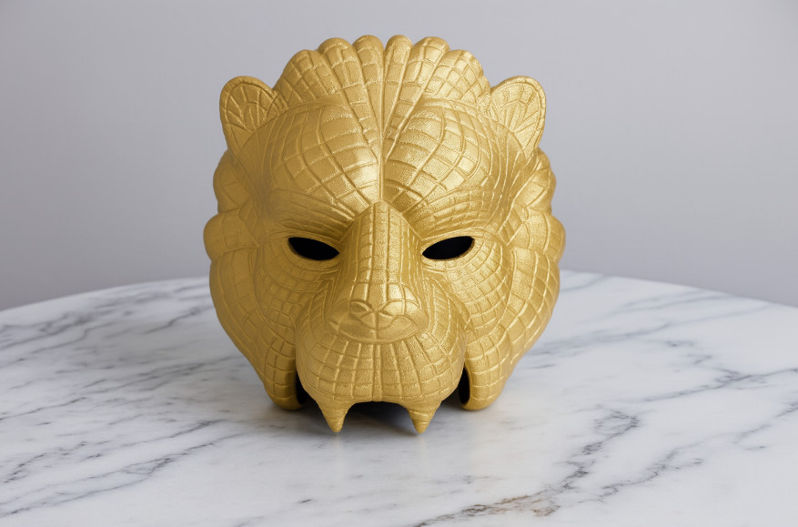 Squid Game Golden VIP Mask Cosplay Animal Replica Wearable Collectible A+