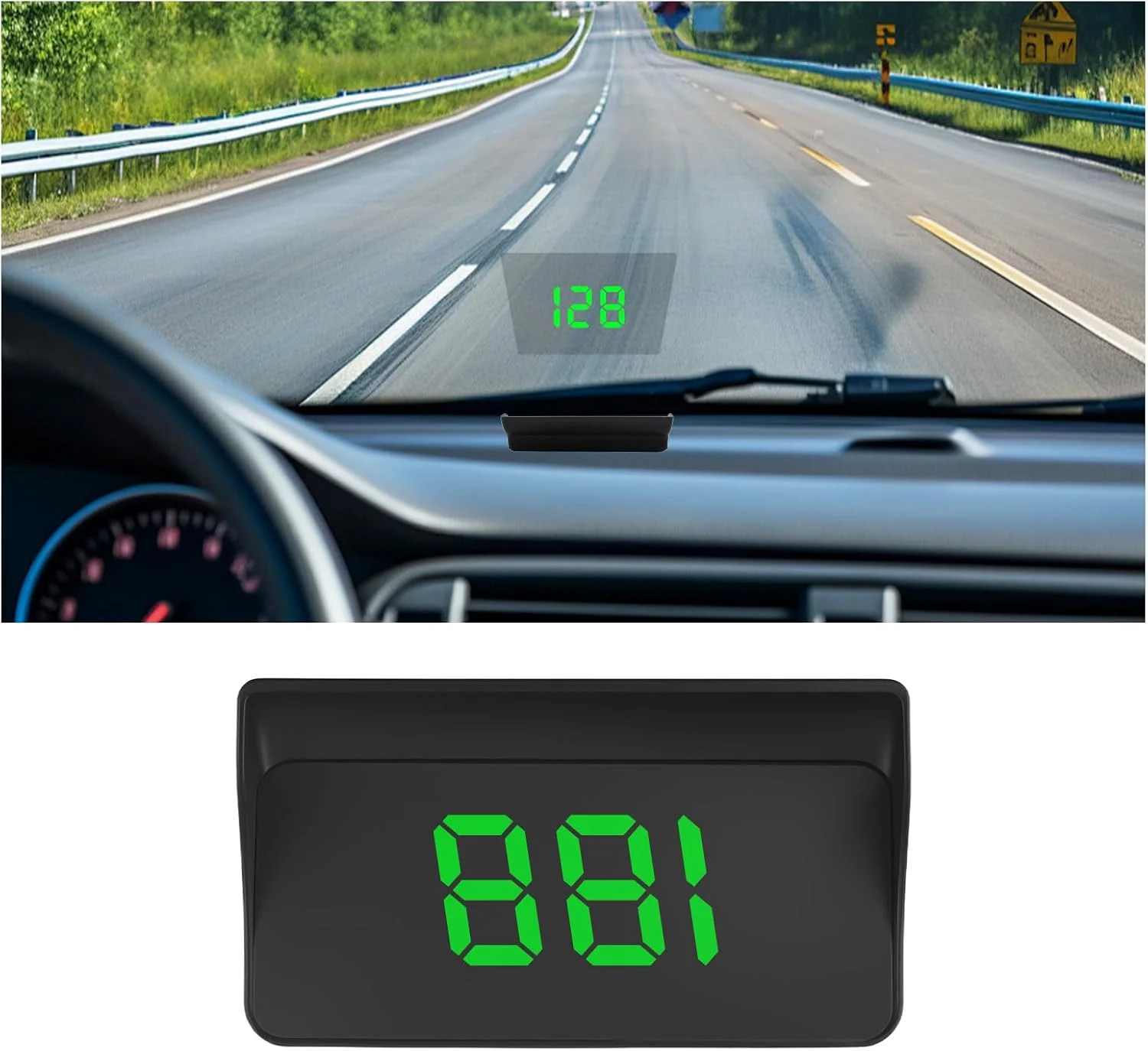 Heads up Display for Cars, USB Plug Digital GPS HUD Speedometer with HD Large Fo Heads up Display for Cars, USB Plug Digital GPS HUD Speedometer with HD Large Fo