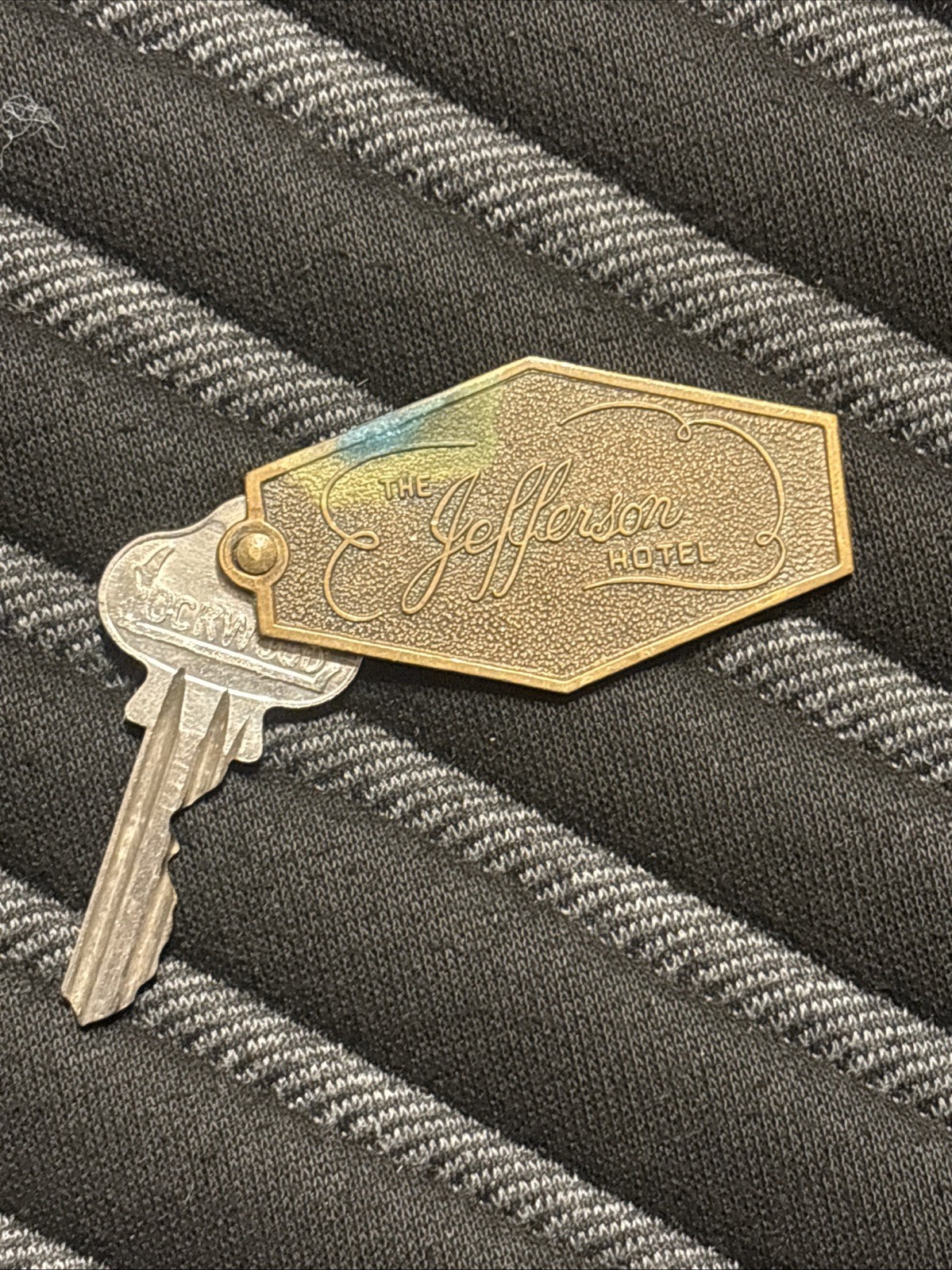 Vintage Hotel Key The Jefferson Key & Fob Room #806 Washington DC Vintage Hotel Key The Jefferson Key & Fob Room #806 Washington DC