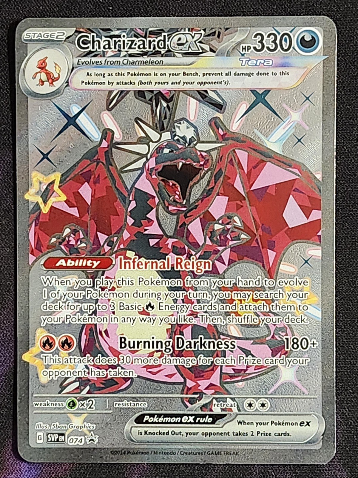 Pokemon Charizard EX 074 Black Star Promo BSP