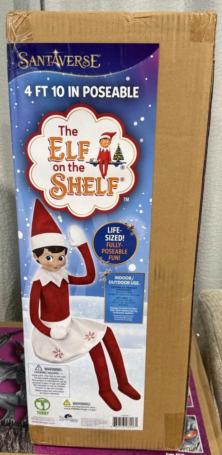 The Elf On The Shelf 4ft 10in Life Size Posable Christmas Plush SantaVerse GIRL The Elf On The Shelf 4ft 10in Life Size Posable Christmas Plush SantaVerse GIRL