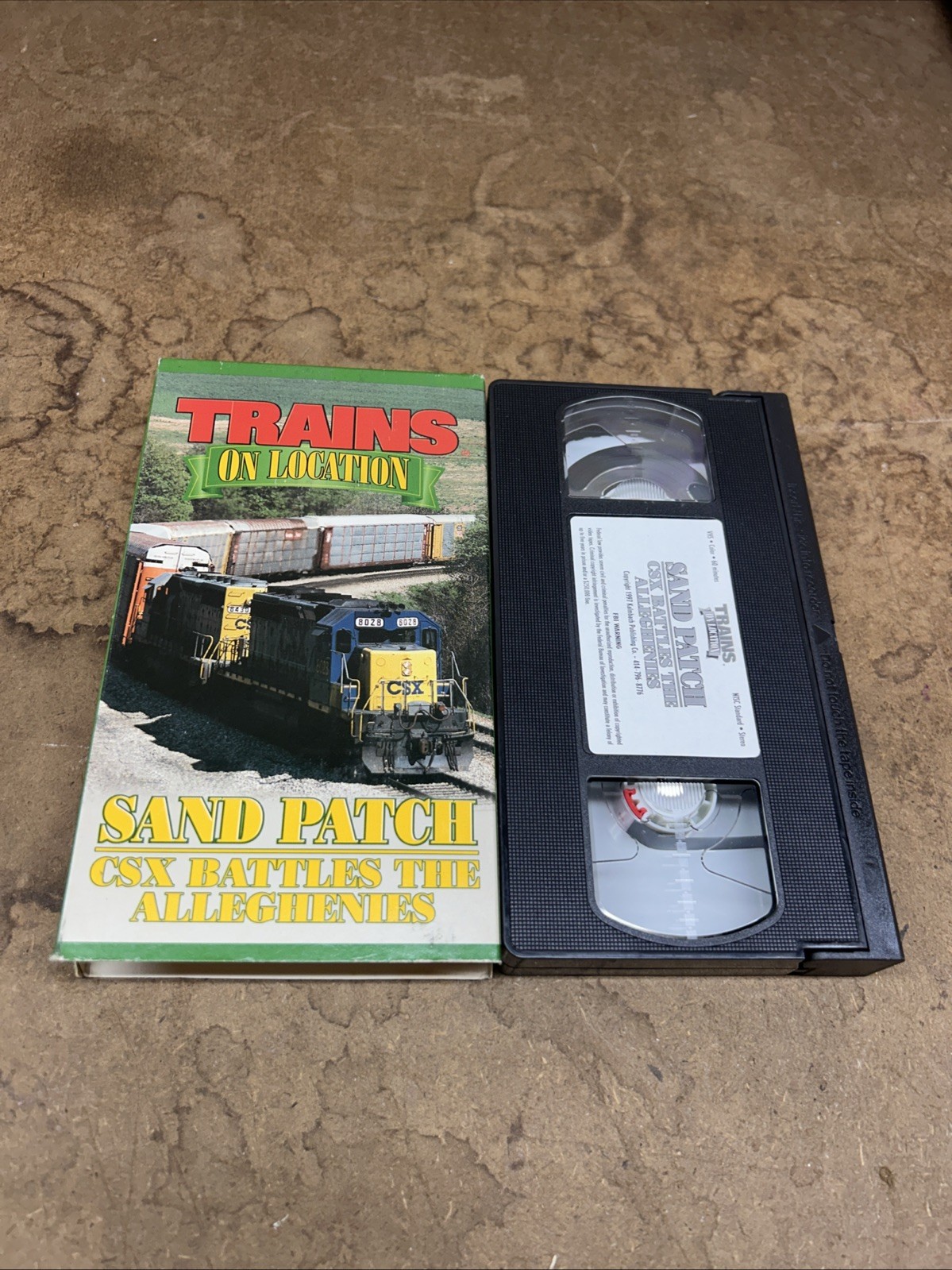 Trains On Location Sand Patch CSX video Trains Railroad VHS Vintage Rare