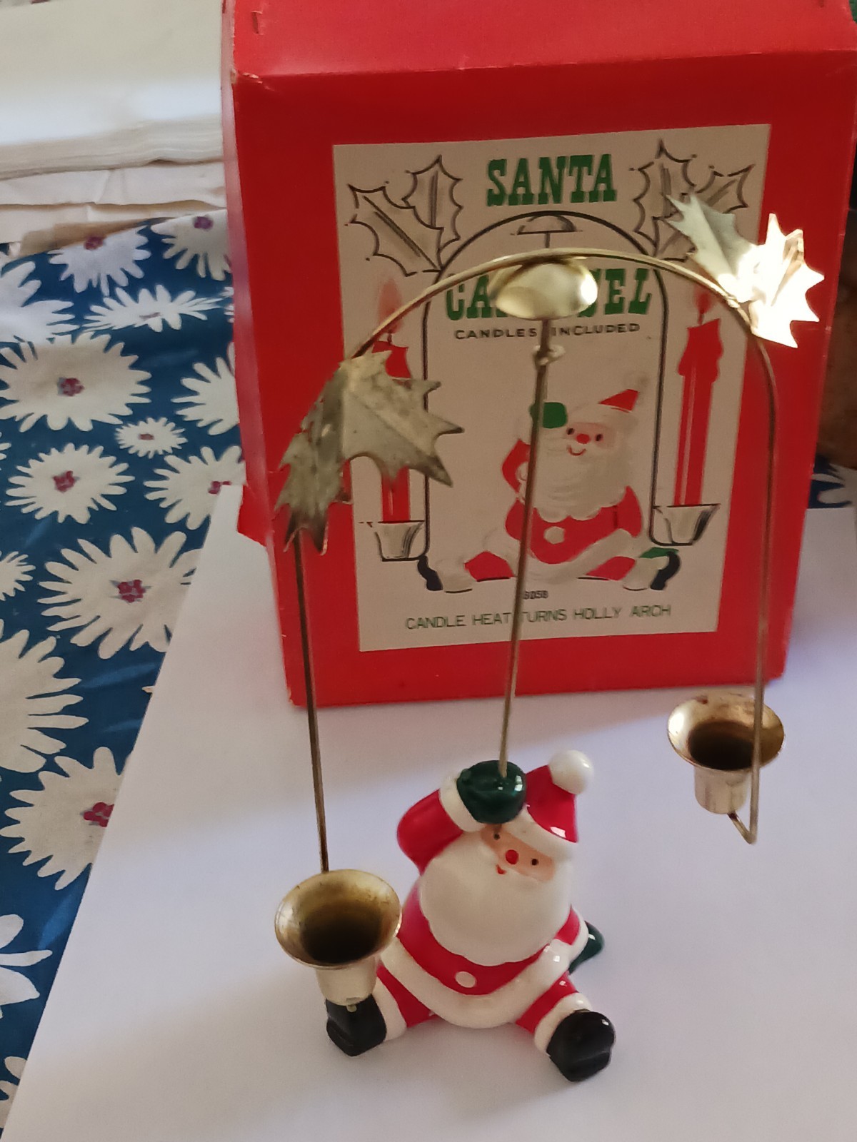 Holt Howard Santa Carousel With Original Box Price Rare Piece As Found 6058