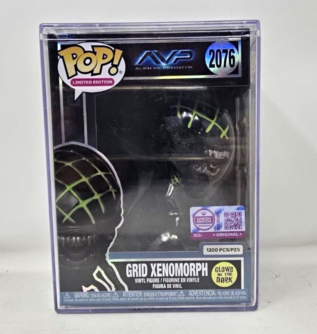 Funko Pop Vinyl AVP Grid Xenomorph #2076 Limited Edition Glow 1200 Pcs 