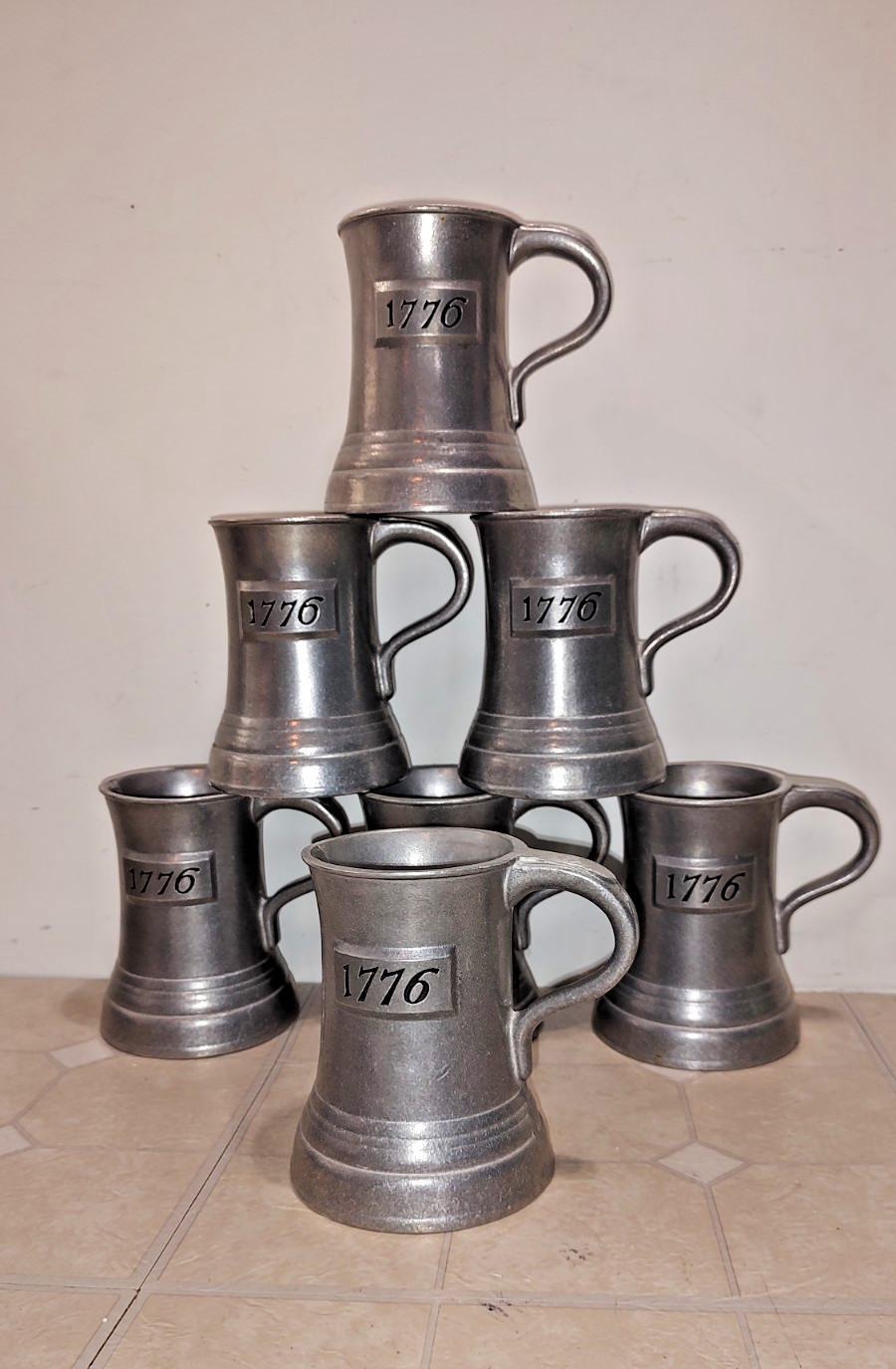 7 AVAILABLE Wilton Columbia PA 1776 Pewter Tankard Stein Beer Mug Noggin VTG 7 AVAILABLE Wilton Columbia PA 1776 Pewter Tankard Stein Beer Mug Noggin VTG