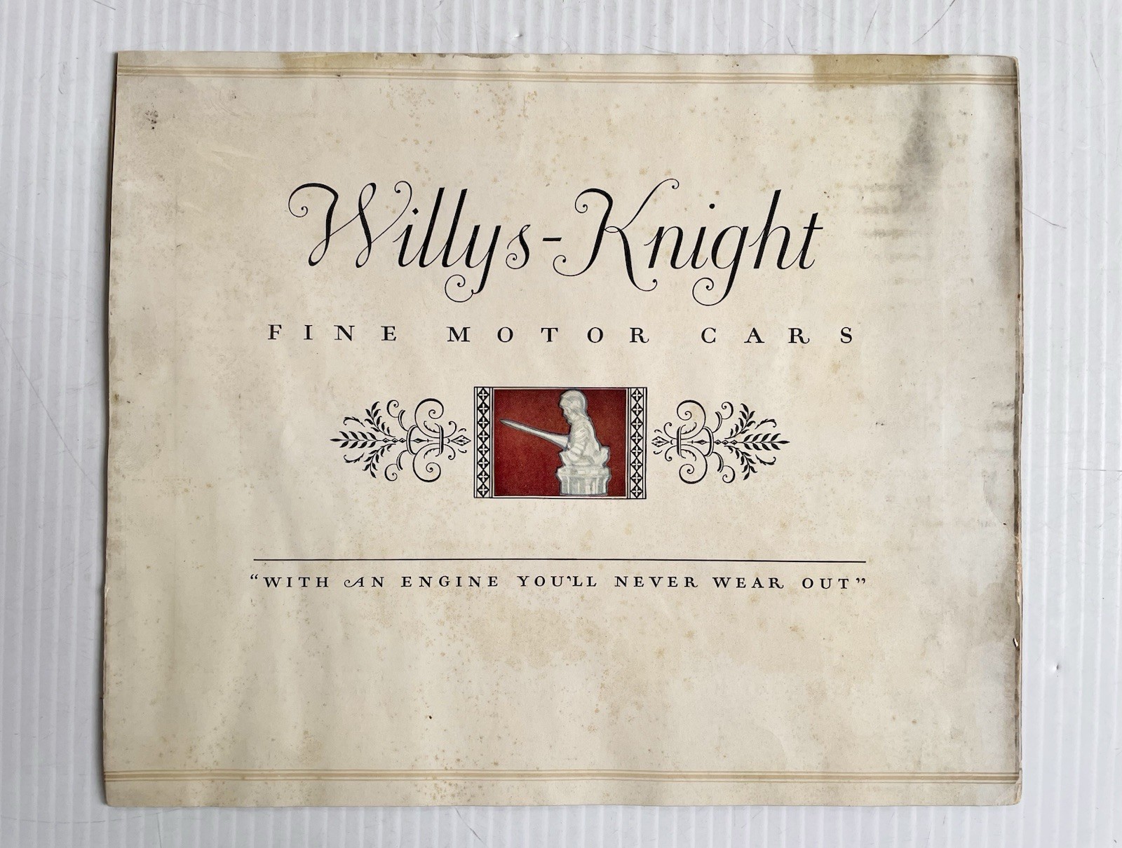 Antique 1926 “70” Willys-Knight Six Brochure Motor Car Advertisement- Incomplete