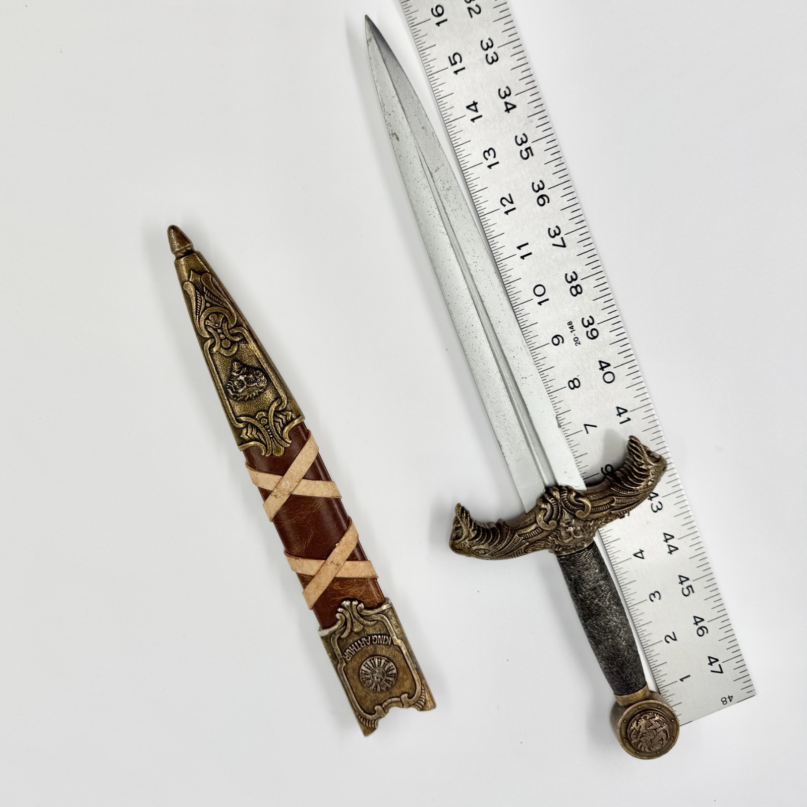 Denix King Arthur Medieval Replica Dagger Scabbard Excalibur Knight Sword Prop