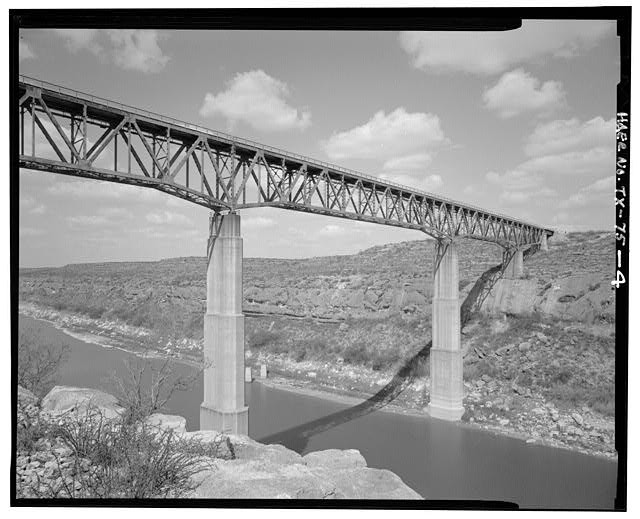 Photo:Pecos River Bridge Del Rio Texas Southern Pacific Railroad 1900s