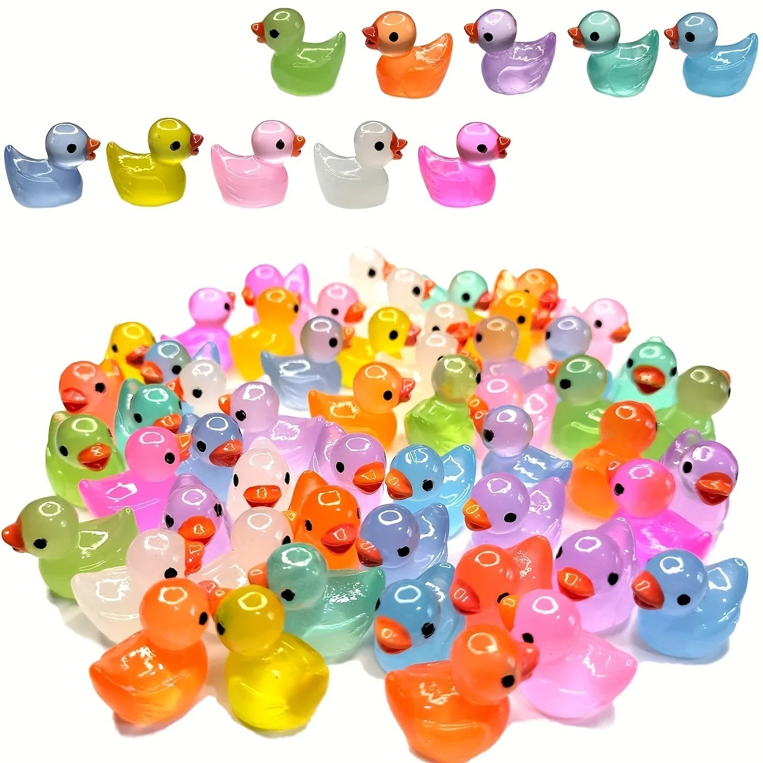 100 Pcs Luminous Mini Resin Tiny Glow in the Dark Micro 100 Pcs Luminous Mini Resin Tiny Glow in the Dark Micro