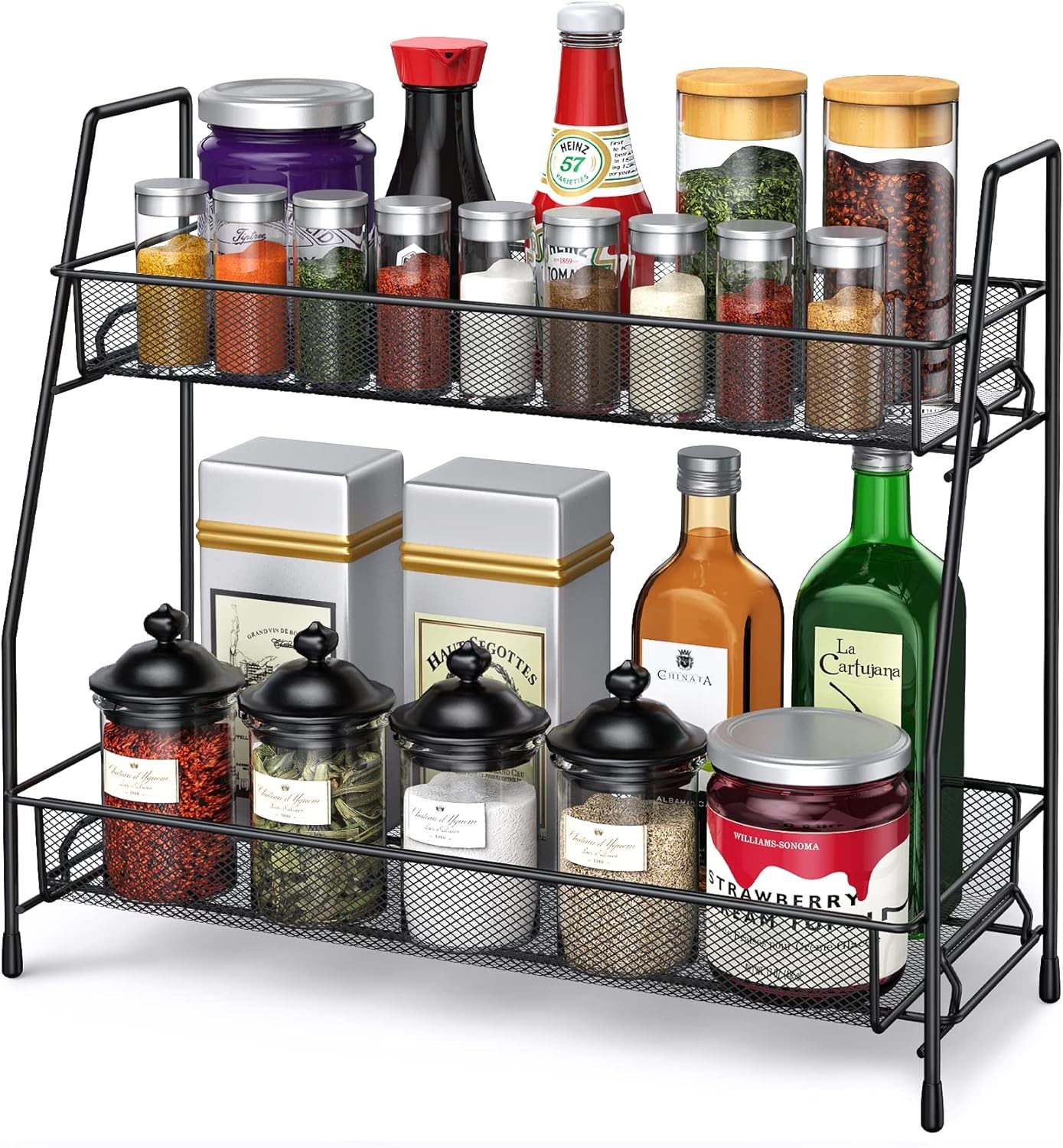 SPISPI Spice Rack Organizer for Cabinet Kitchen Countertop
