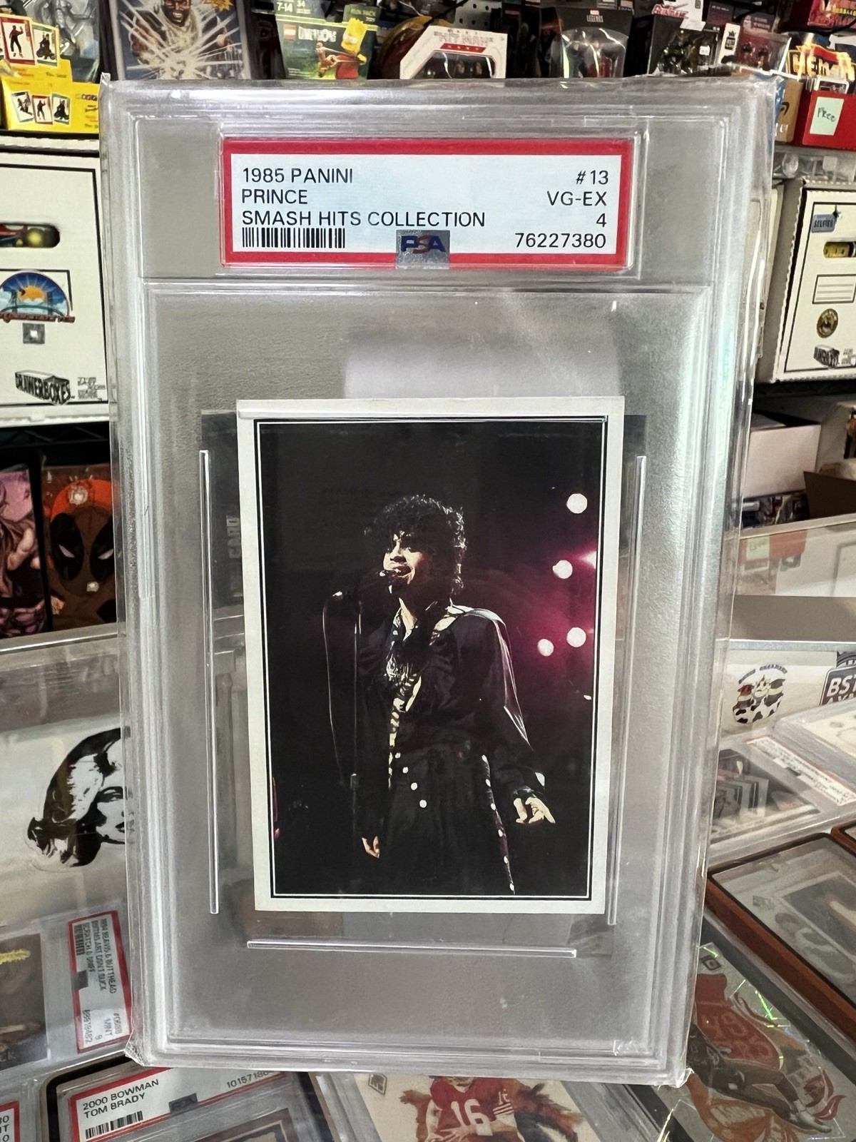 1985 PANINI SMASH HITS COLLECTION #13 PRINCE ROOKIE PSA 4 Very Good
