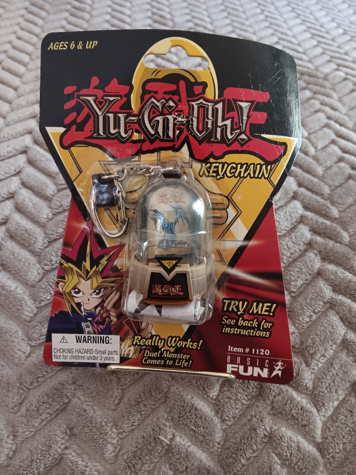 Yugioh Vintage 1996 Keychain  #1120 Unopened Duel Monster Basic Fun Read Descrip