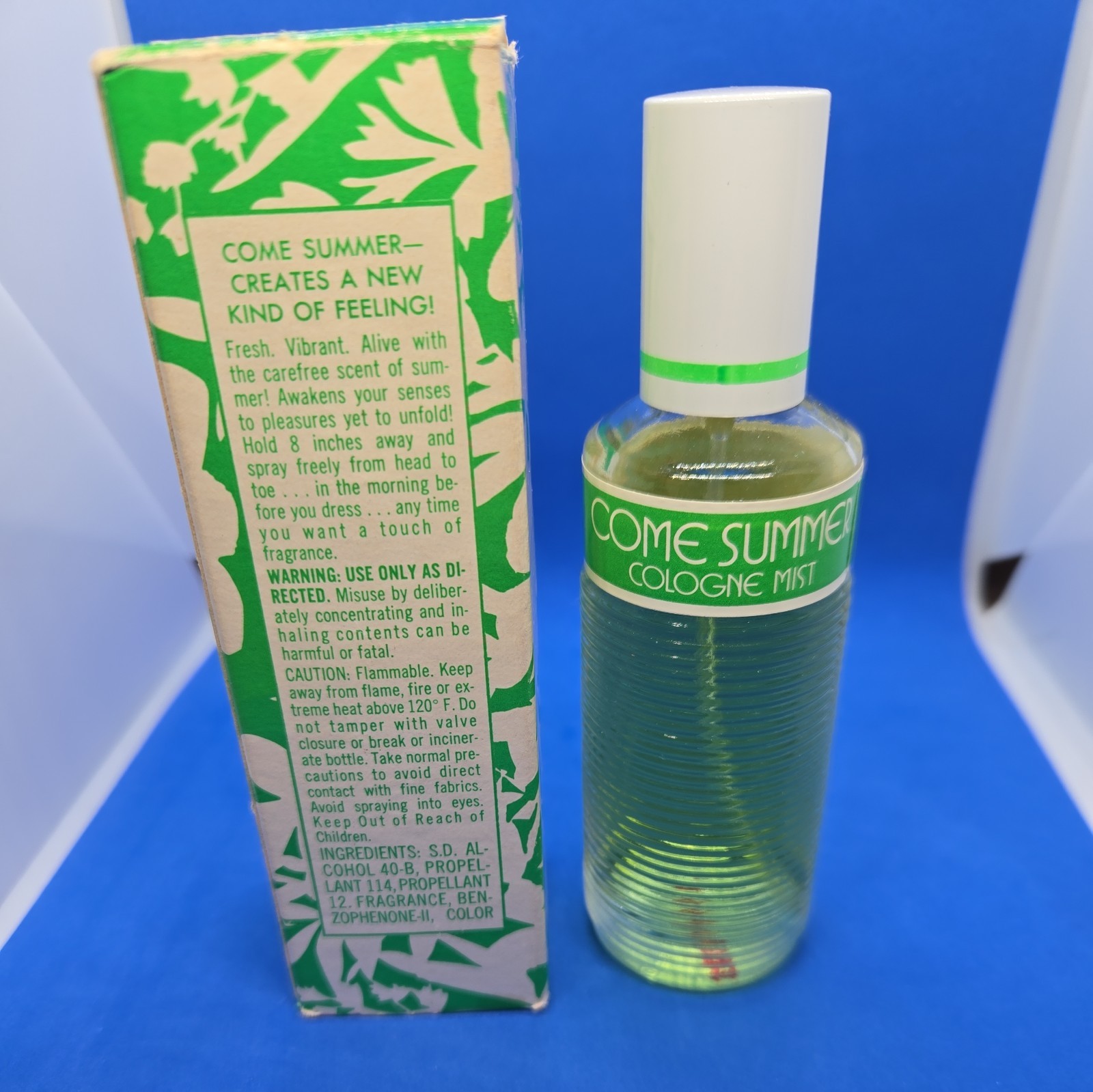 Vintage - Avon *Come Summer * Cologne Mist 1970s Collectible  N/ Box