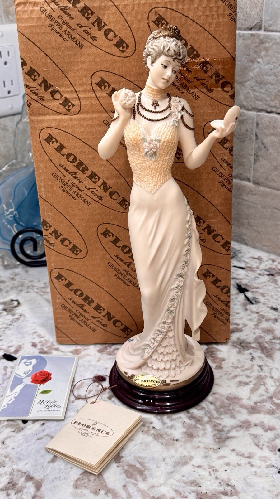 Vintage Giuseppe Armani “Serena”  0349F Sculpture Figurine 1995 Hand Signed 13”