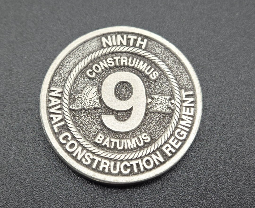 Ninth Naval Construction Regiment Commander Challenge Coin