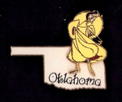 Disney 2002 3D State Character Oklahoma Cruella De Vil from Pin