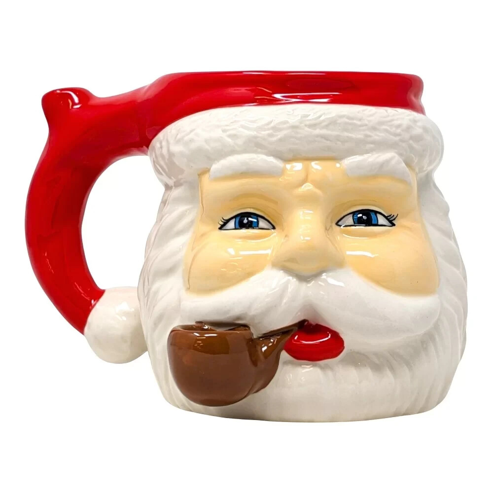 High Point Ceramic Santa Mug with Built-In Pipe – Red Wake & Bake Cup *USA* High Point Ceramic Santa Mug with Built-In Pipe – Red Wake & Bake Cup *USA*
