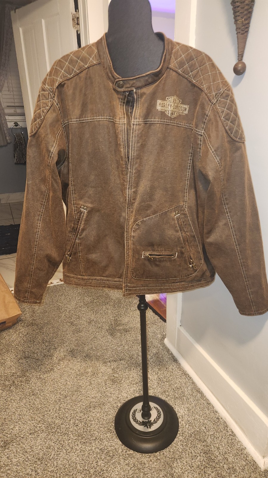 2013 Harley Davidson VAULT CASUAL JACKET 2XL Tall (97583-14VM) Faux Suade.
