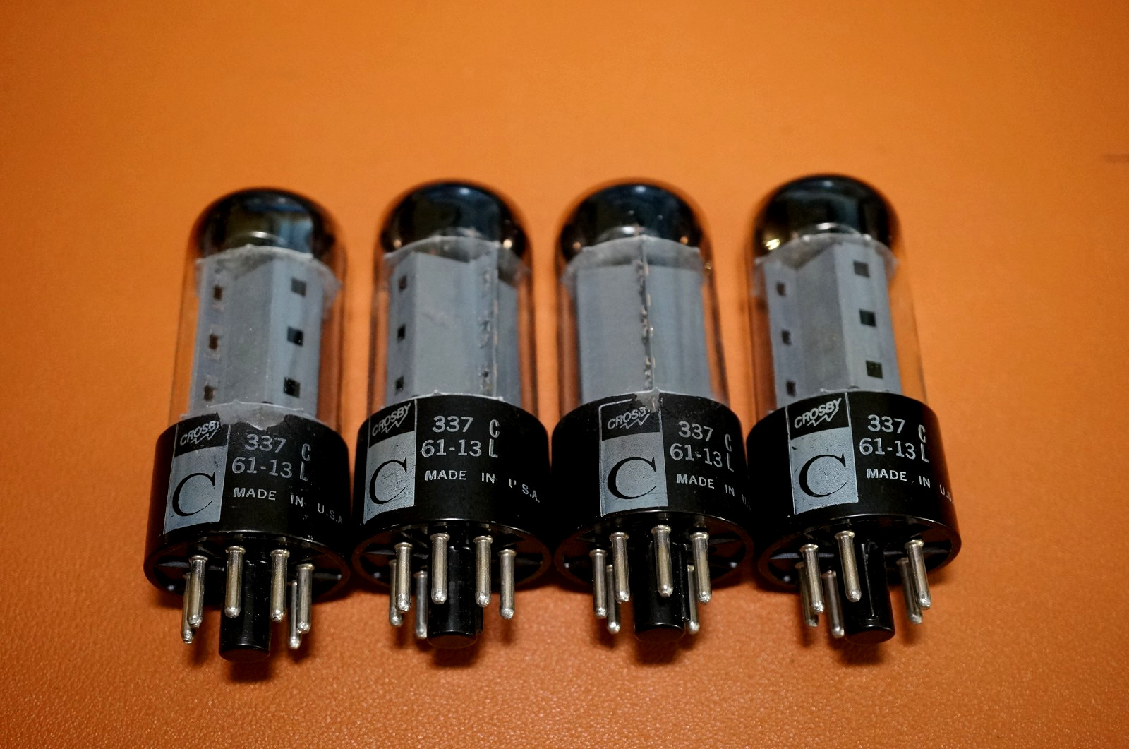 4 - Vintage Crosby by Westinghouse 7591 Audio Tubes / STRONG RESULT MATCHED CODE 4 - Vintage Crosby by Westinghouse 7591 Audio Tubes / STRONG RESULT MATCHED CODE