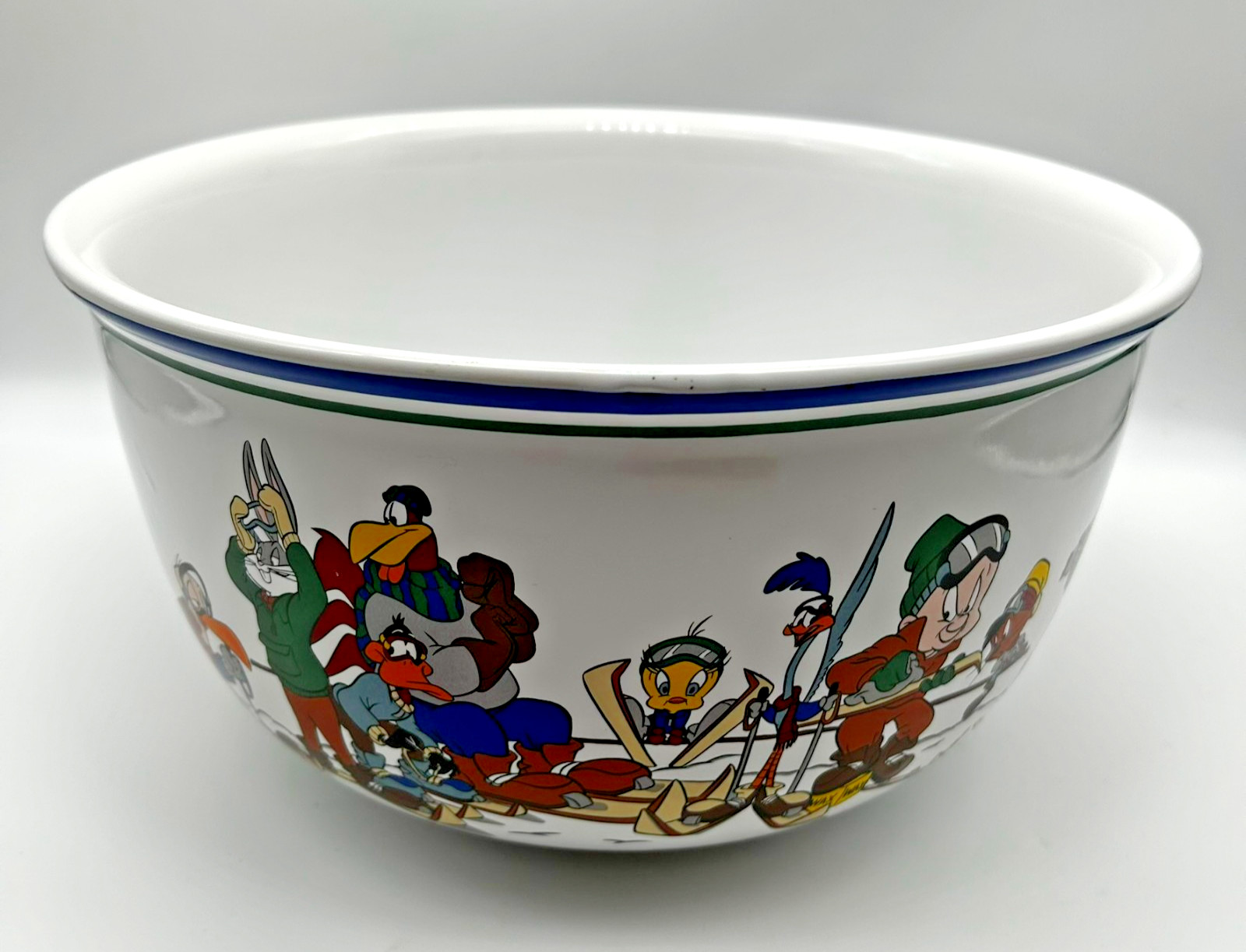 Vtg 90s Looney Valley Ski Lodge Bowl Large See You At The Bottom Warner Bros Vtg 90s Looney Valley Ski Lodge Bowl Large See You At The Bottom Warner Bros