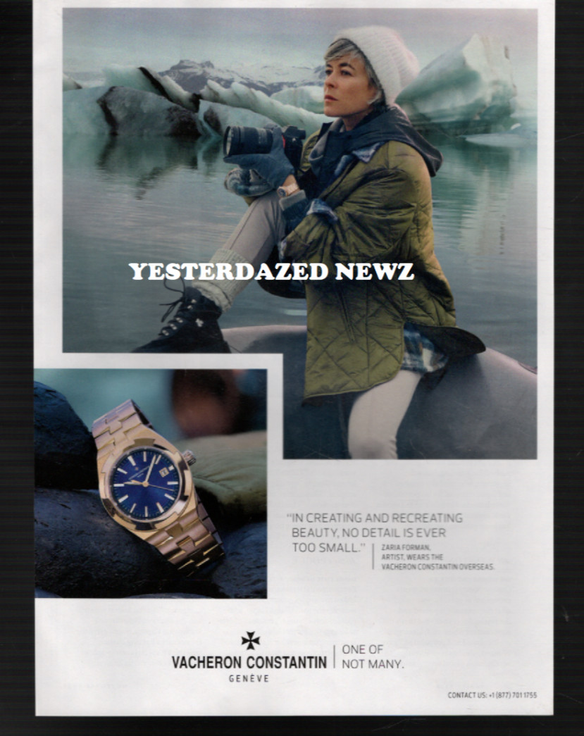 2024 Print Ad for Vacheron Constantin Watches w/ Zaria Forman 2024 Print Ad for Vacheron Constantin Watches w/ Zaria Forman