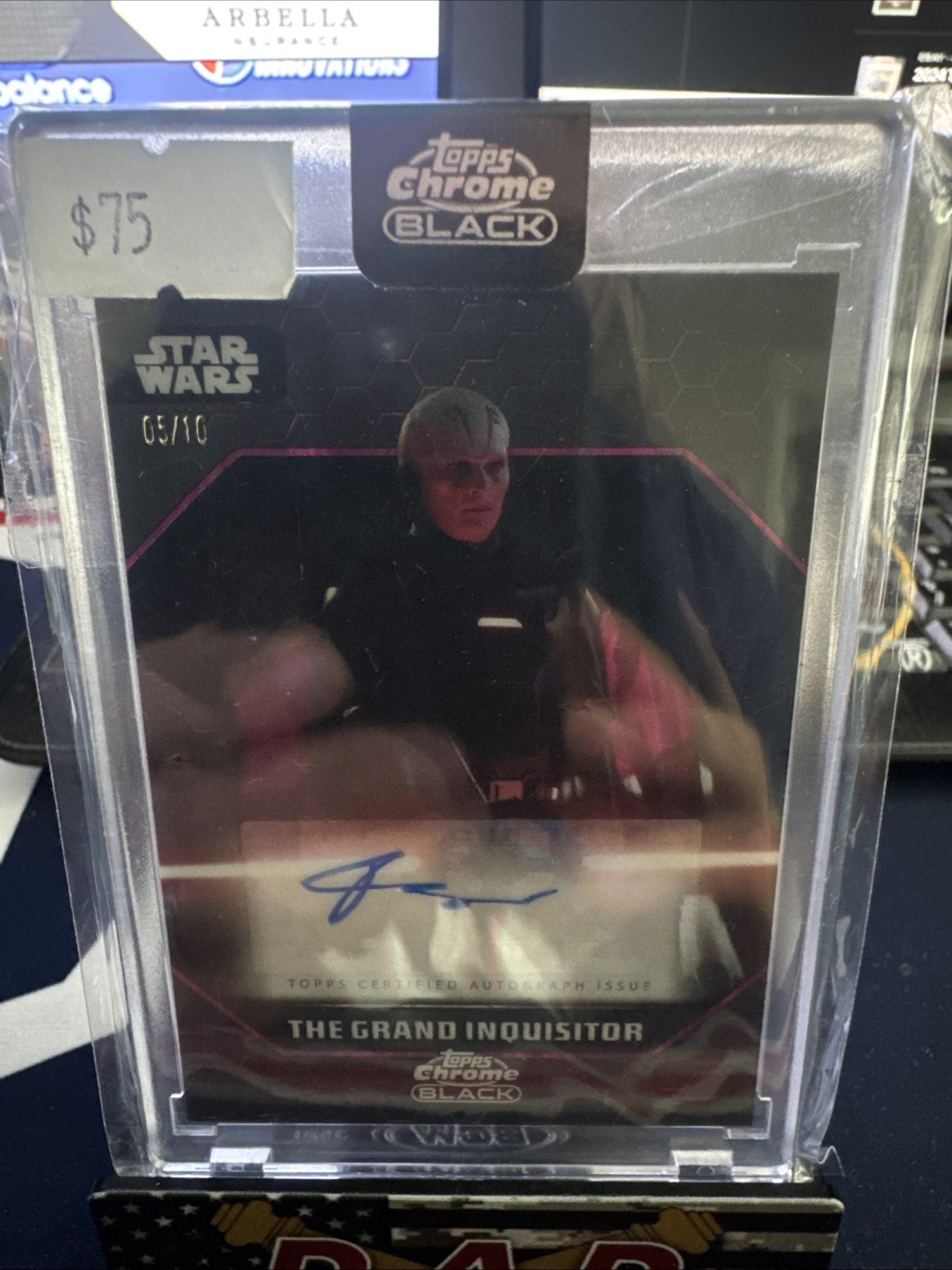 The Grand Inquisitor 2024 Topps Chrome Black Auto /10 Rupert Friend The Grand Inquisitor 2024 Topps Chrome Black Auto /10 Rupert Friend