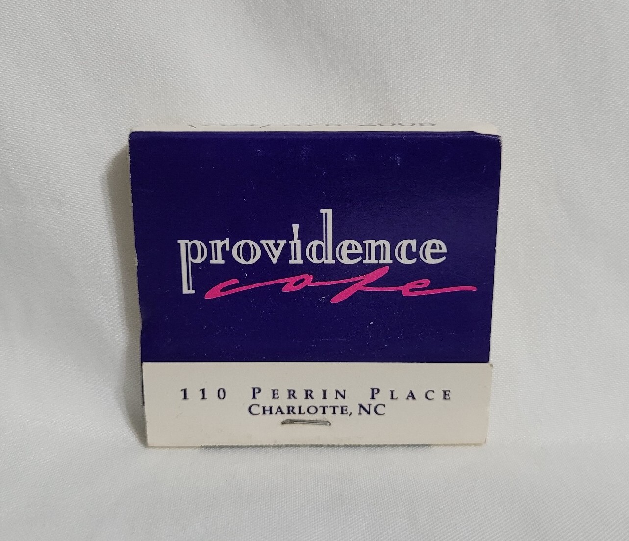Vintage Matchbook Providence Cafe Restaurant Charlotte NC Advertising Full