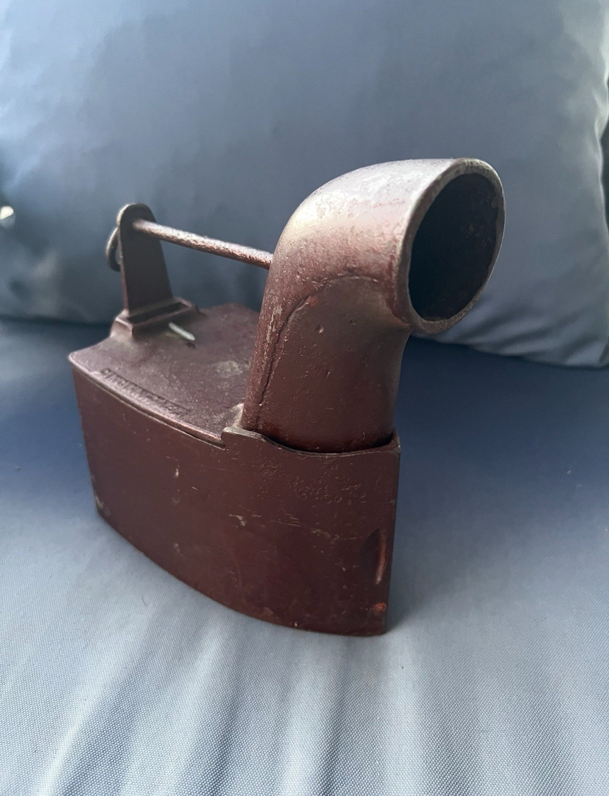 Rare Antique 1888 H.S. Pease Cincinnati by Griswold Sad Charcoal Cast Iron Rare Antique 1888 H.S. Pease Cincinnati by Griswold Sad Charcoal Cast Iron