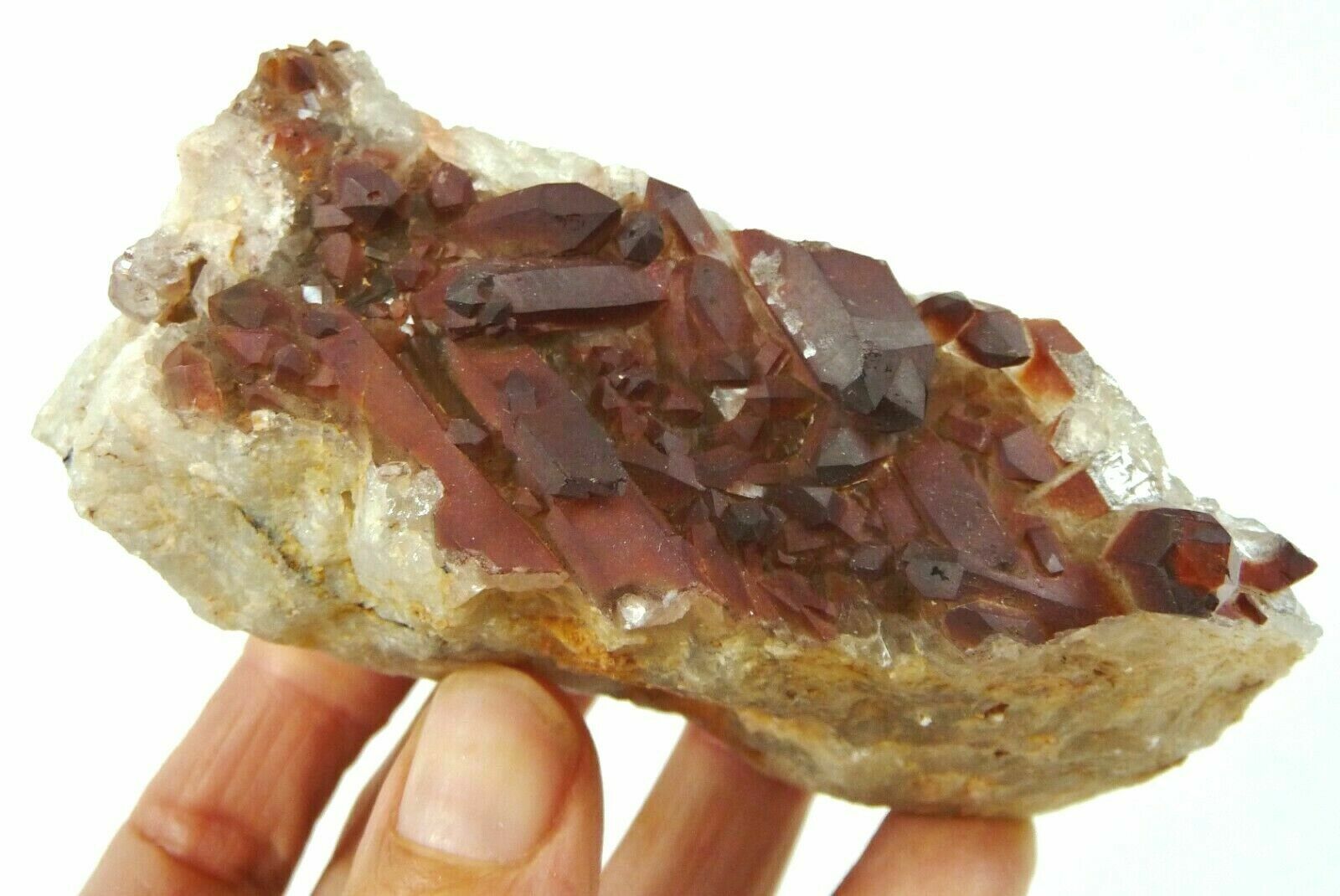 252g Natural Hematoid Quartz Crystal Cluster Brazil Crystal Healing 252g Natural Hematoid Quartz Crystal Cluster Brazil Crystal Healing
