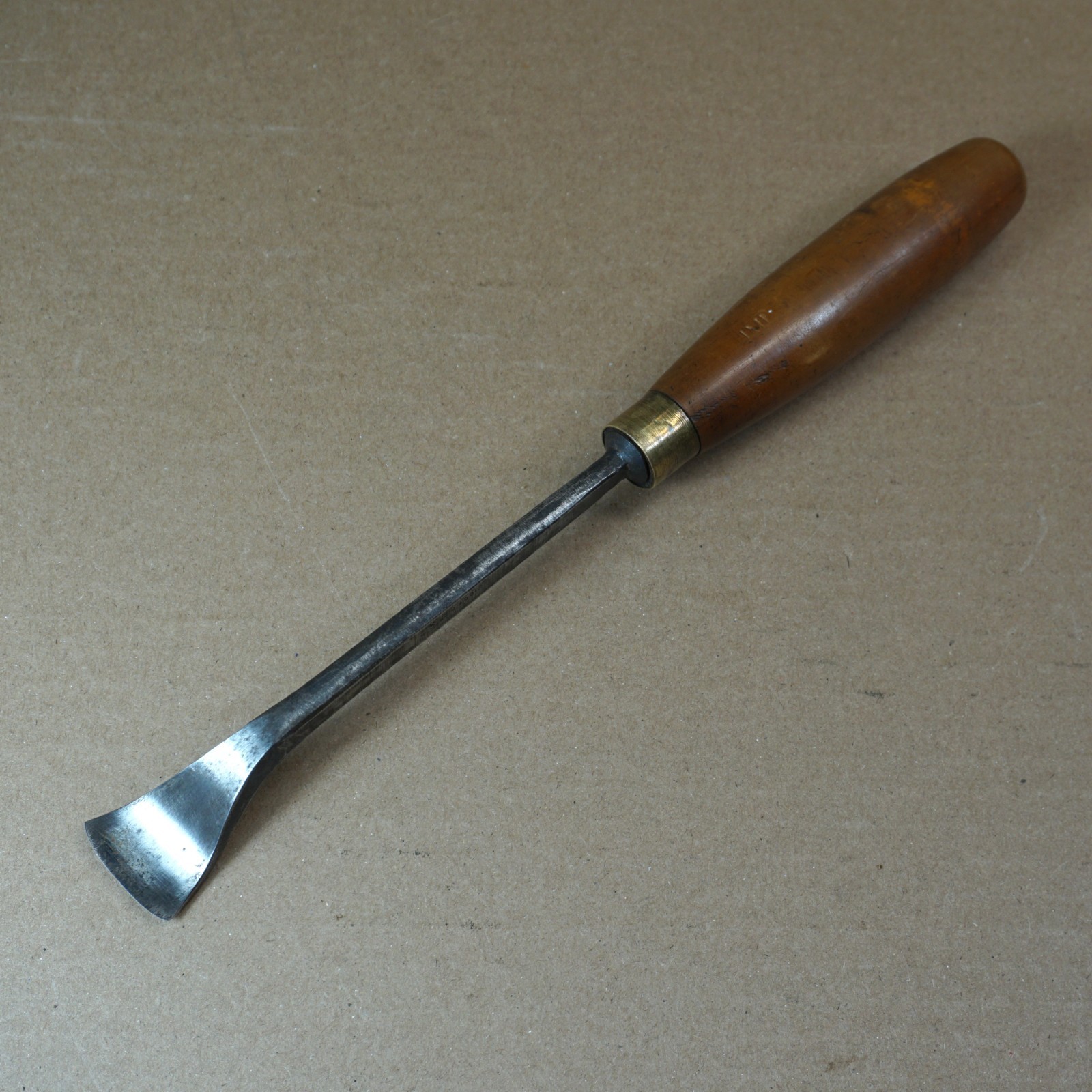 Vintage S J Addis Front Bent Carving Gouge 1 1/4\