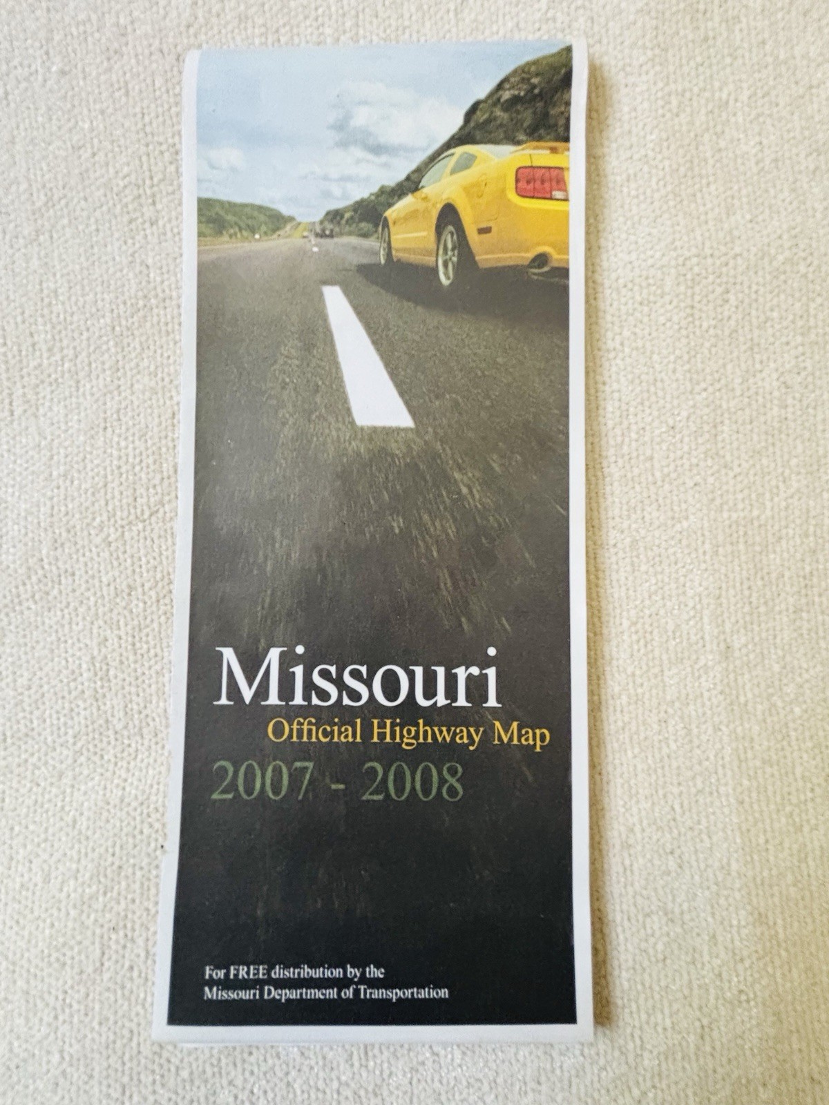 Missouri Official Highway Foldout Map 2007-2008